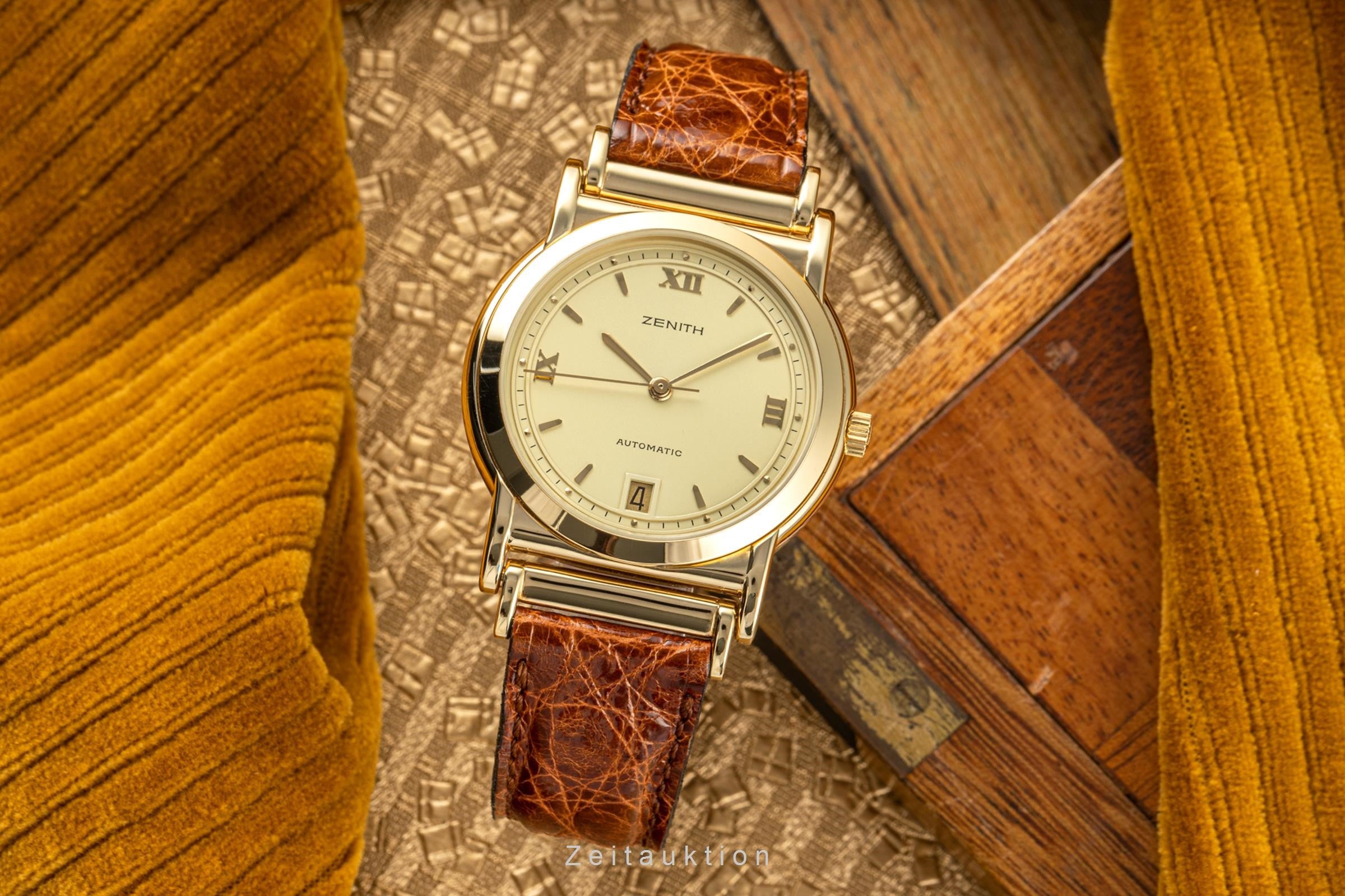 Zenith dorato automatismo orologio da uomo 27-0410-467  [2205416]