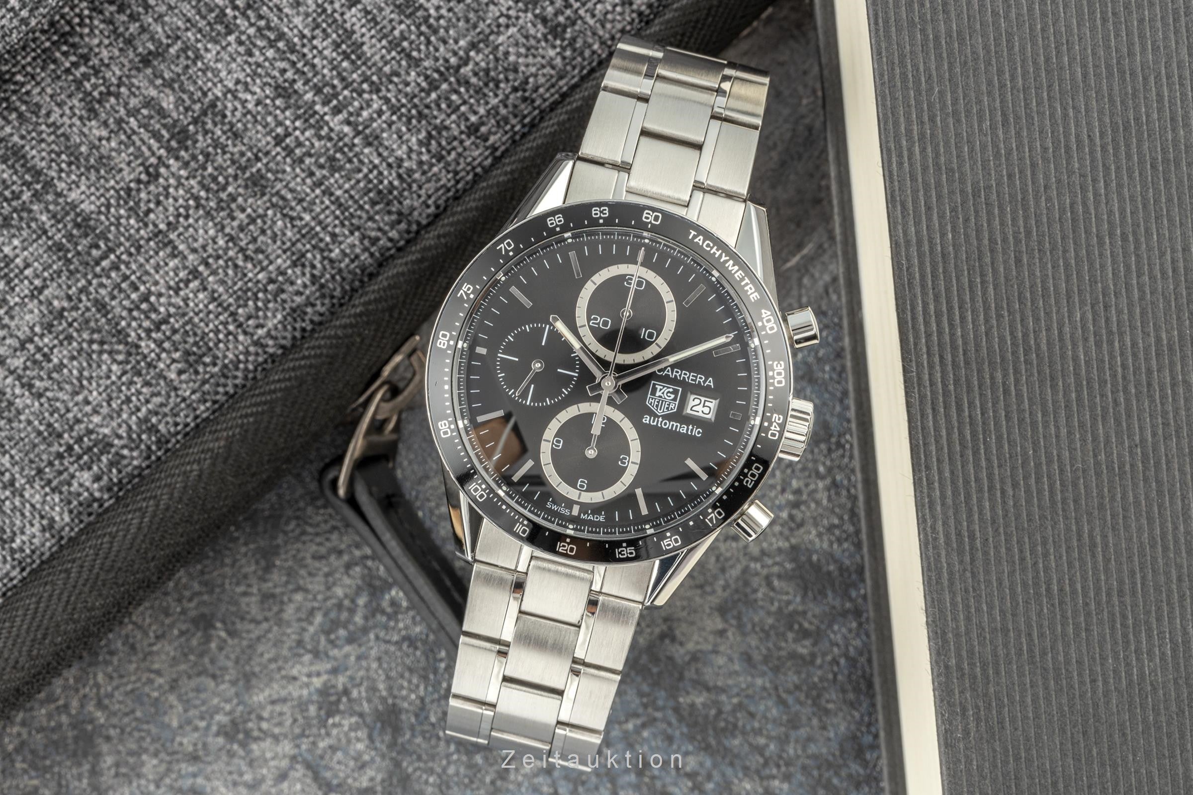 Tag Heuer Carrera chronograph steel automatic men's watch CV2010.BA0794 LP: 4800EUR  [2205422]