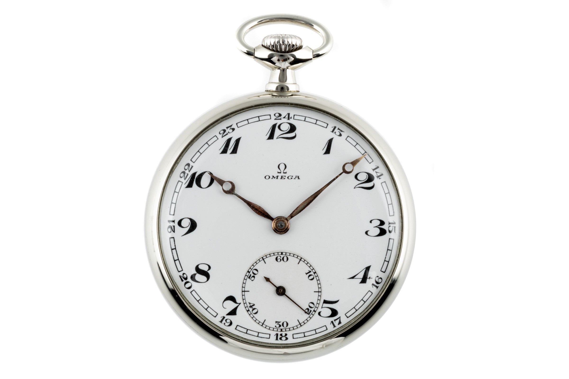 Omega Taschenuhr Lepine Handaufzug Neusilber Vintage Klassiker um 1930 [2205430]