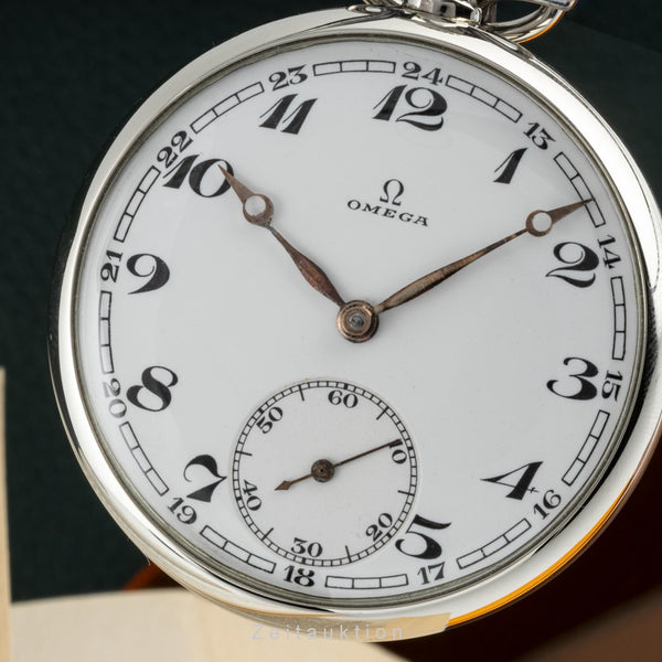 Omega Taschenuhr Lepine Handaufzug Neusilber Vintage Klassiker um 1930 [2205430]