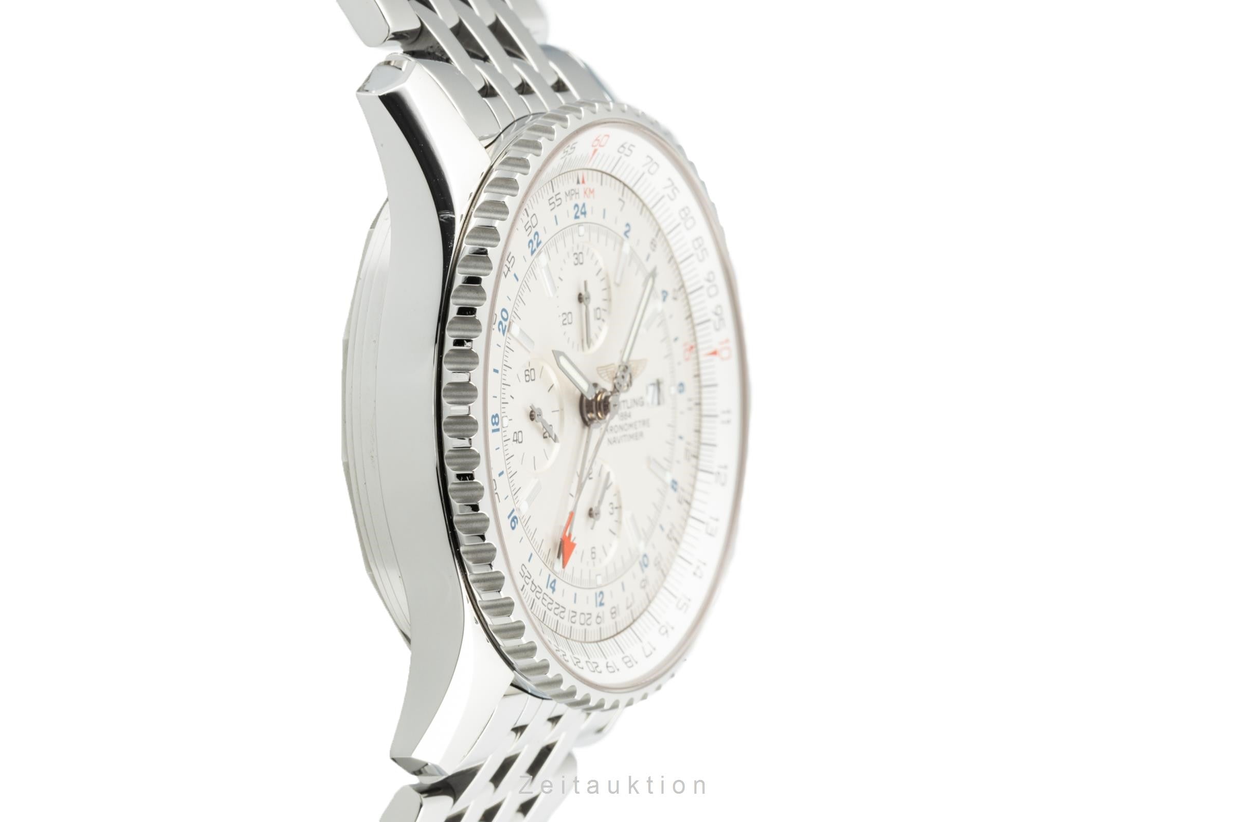 Breitling Navitimer World GMT 46 Chronograph Automatik Ref A24322 B&P VP: 6950 € [2205473]