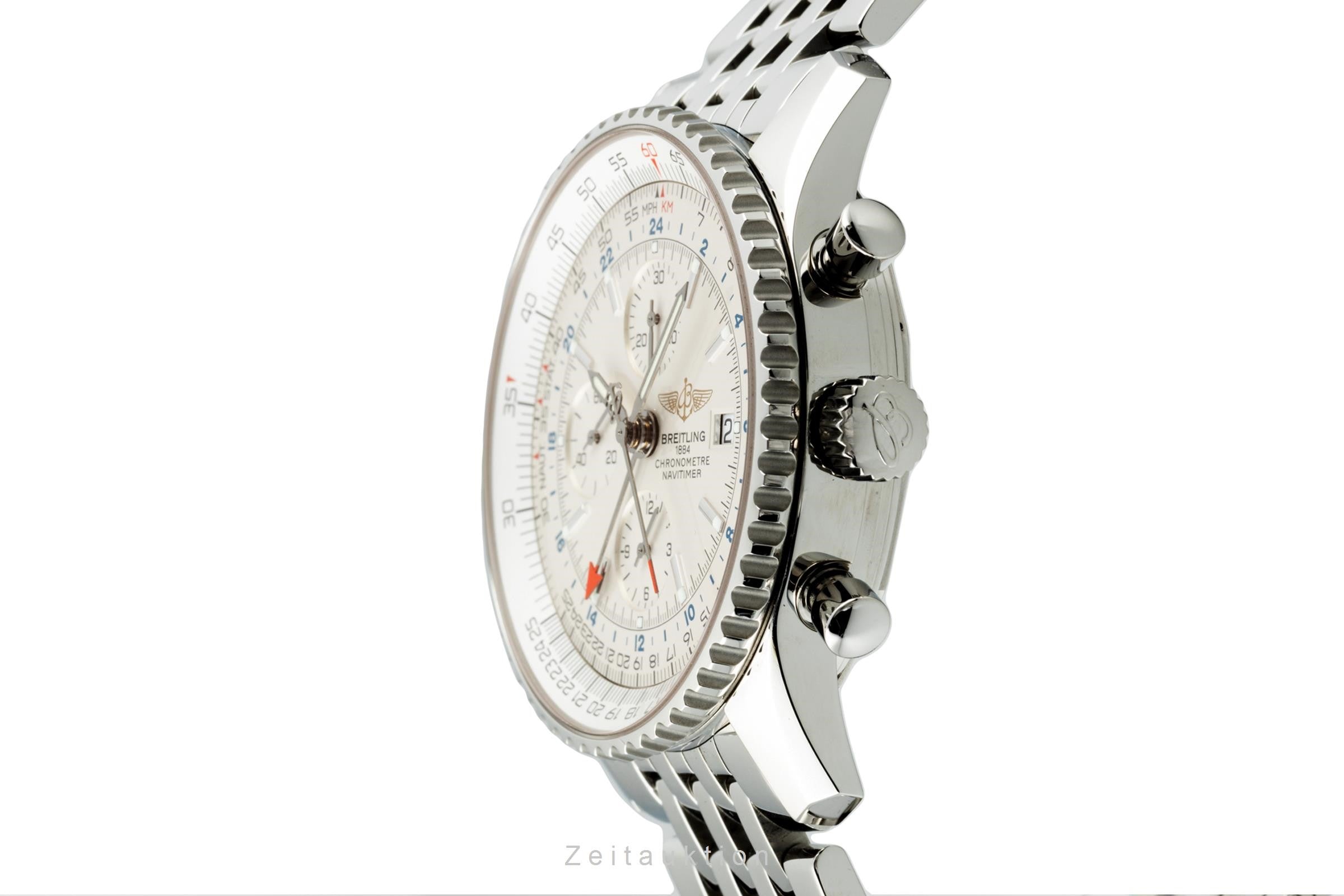 Breitling Navitimer World GMT 46 Chronograph Automatik Ref A24322 B&P VP: 6950 € [2205473]