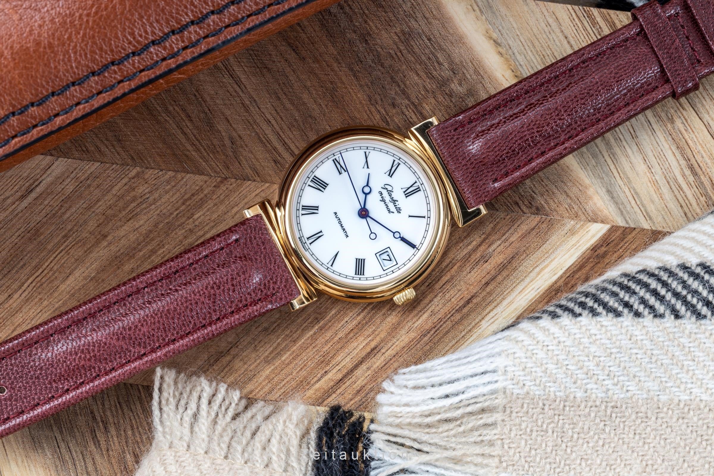 Glashütte Spezimat doré automatique montre pour hommes 10-31-03-04-04  [2205556]