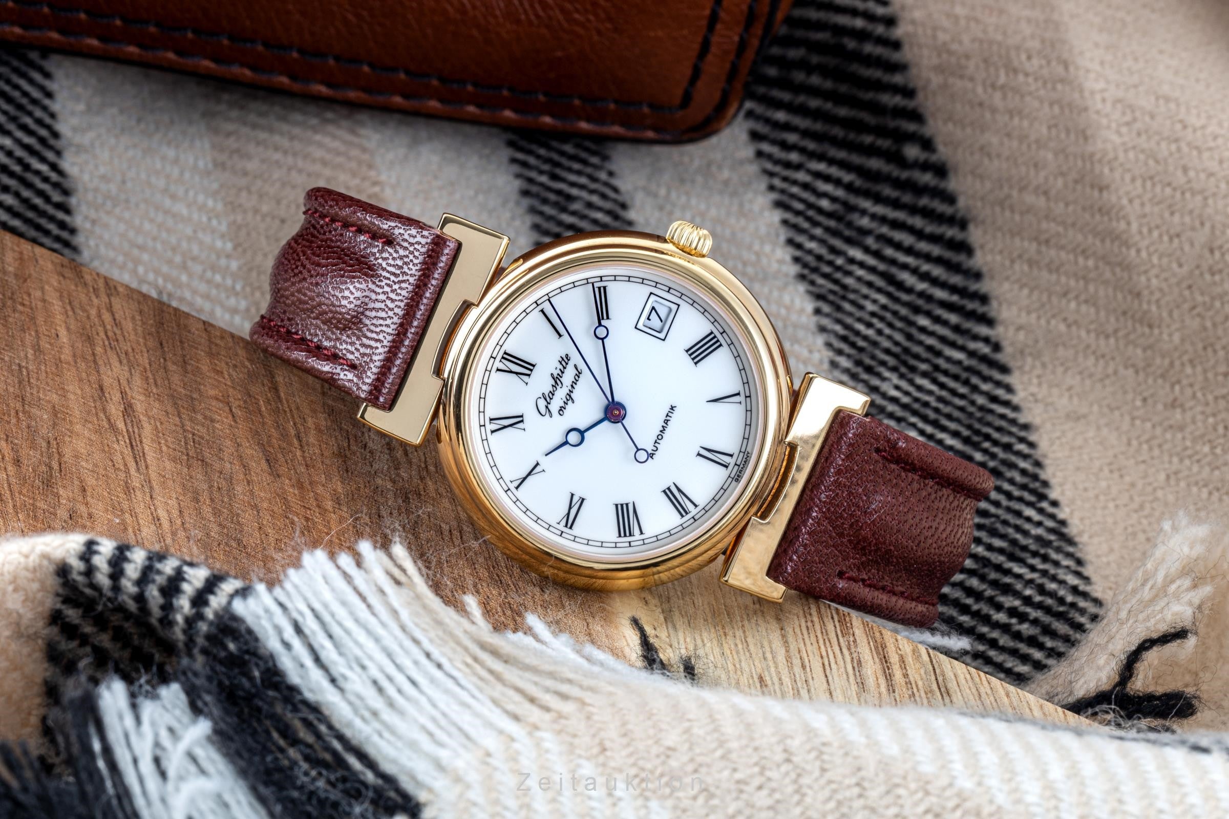 Glashütte Spezimat dorato automatismo orologio da uomo 10-31-03-04-04  [2205556]