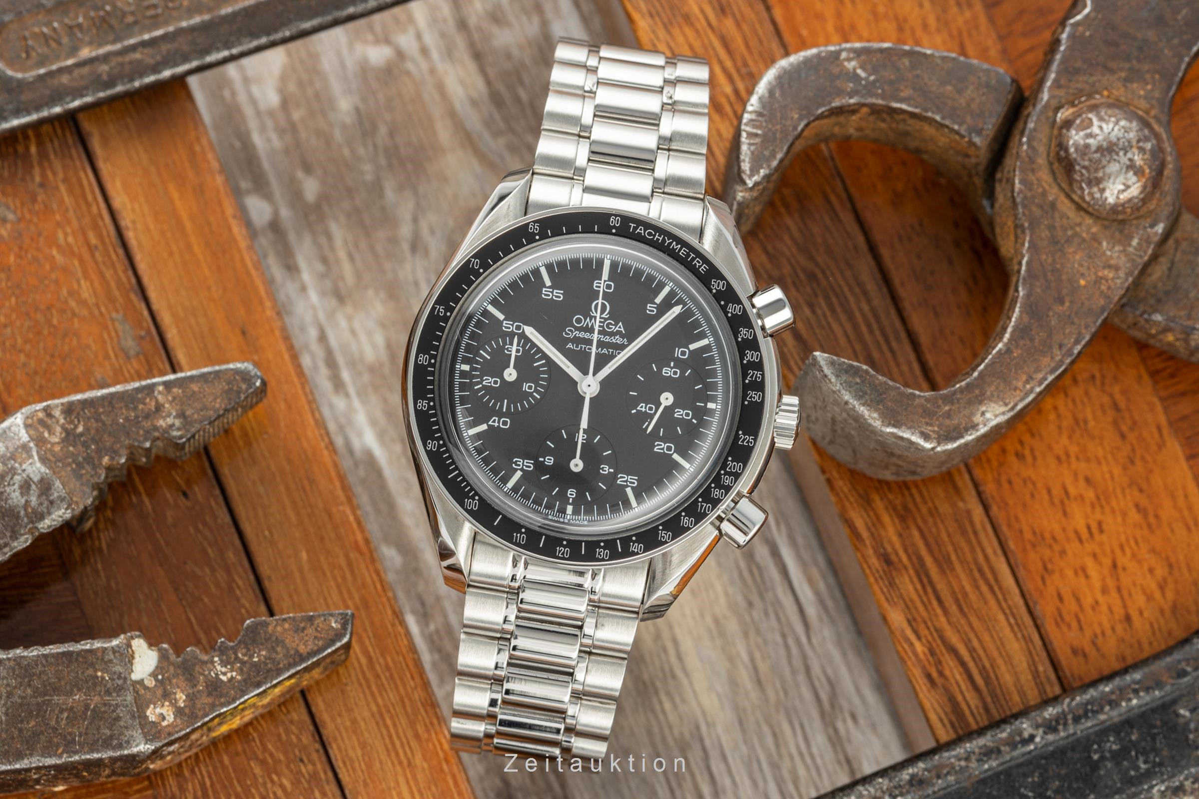 Omega Speedmaster chronograph steel automatic men's watch 175.0032.1, 175.0033.1, 3510.50.00  [2205583]