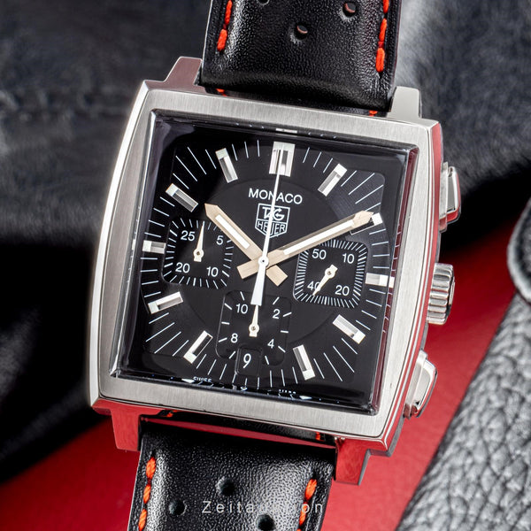 Tag Heuer Monaco cronografo acciaio automatismo orologio da uomo CW2111  [2205640]