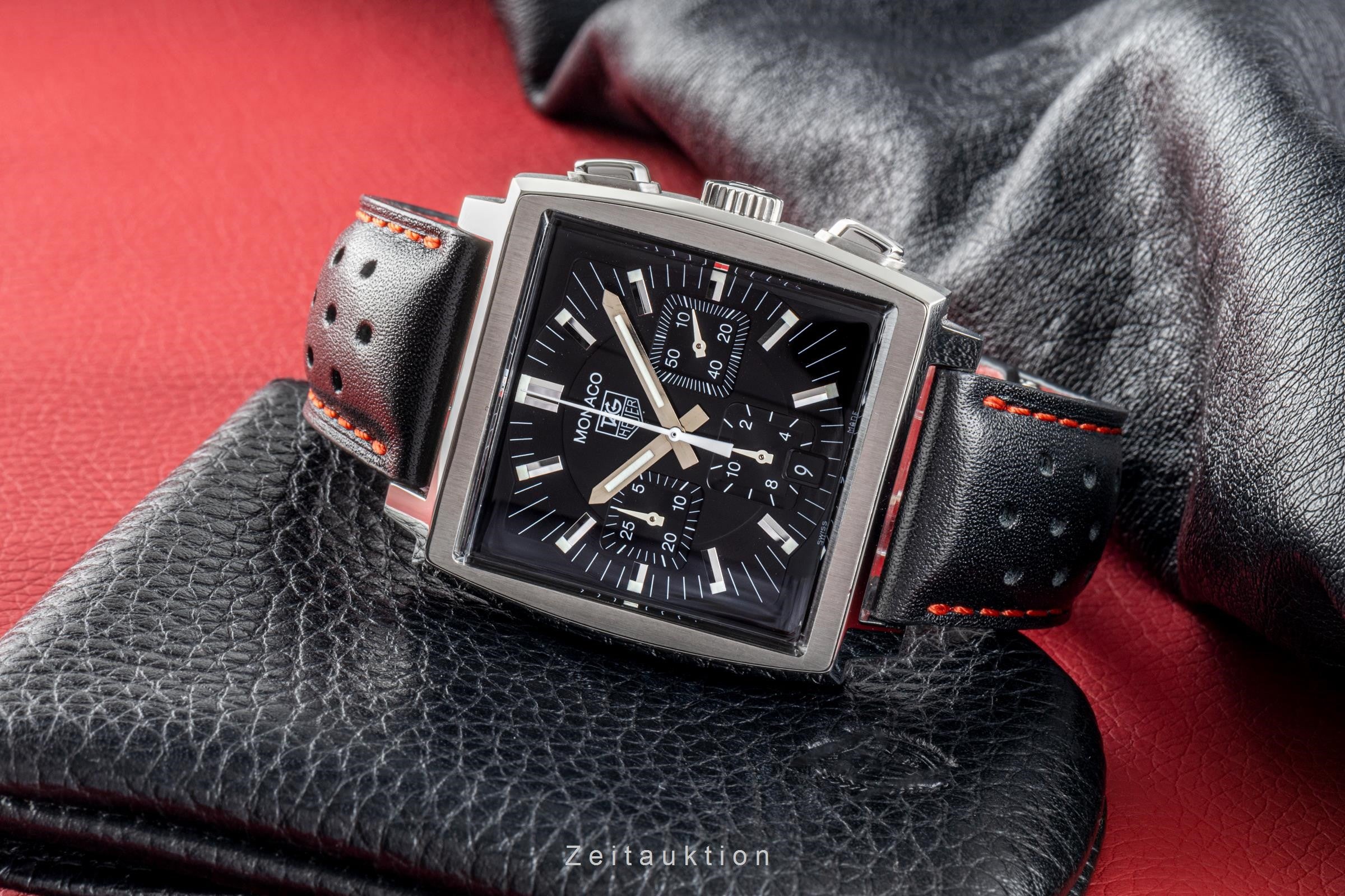 Tag Heuer Monaco cronografo acciaio automatismo orologio da uomo CW2111  [2205640]