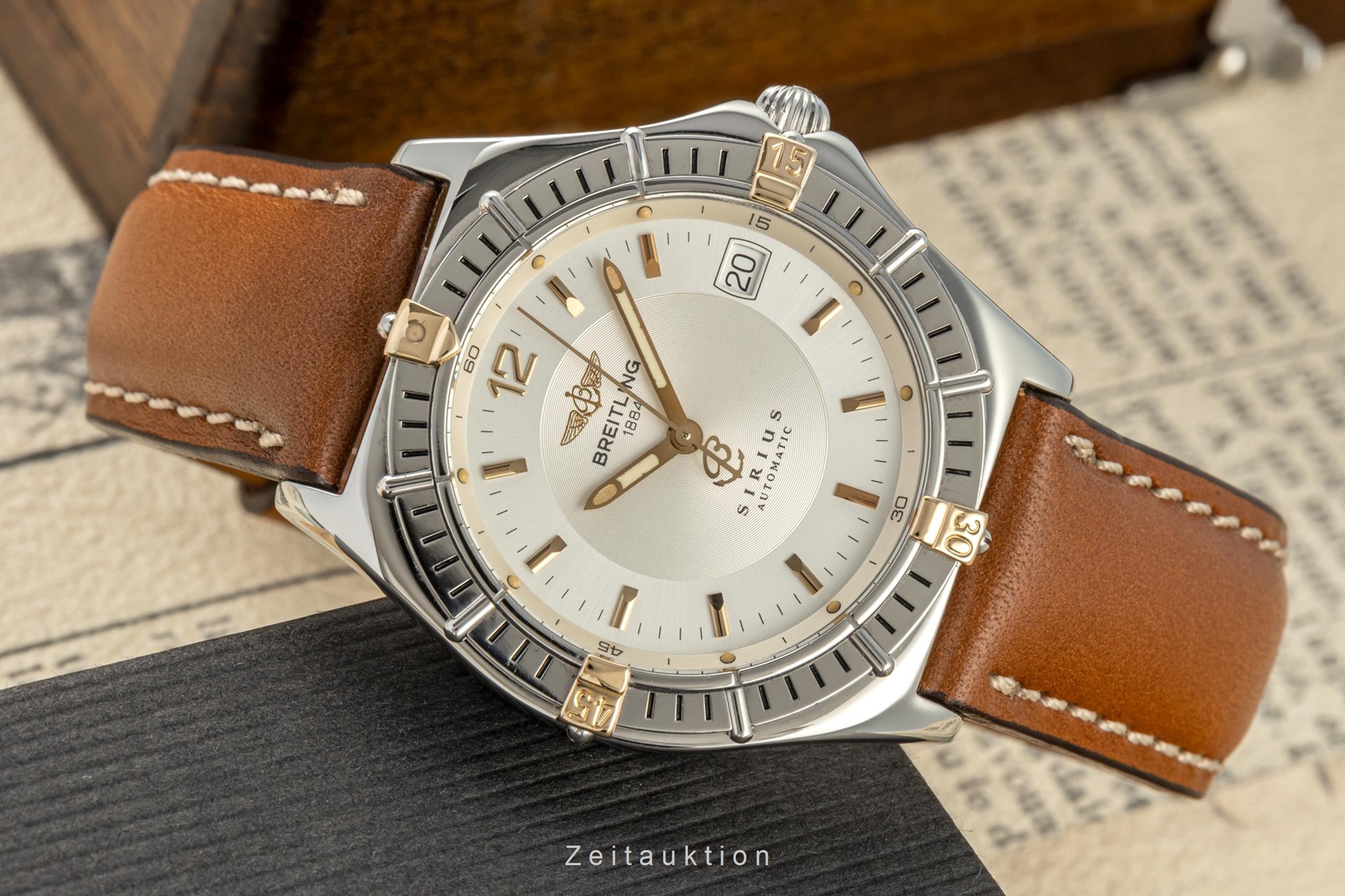 Breitling Sirius Date Stahl / Gold Automatik Herrenuhr Ref. B10071 Klassiker [2205664]