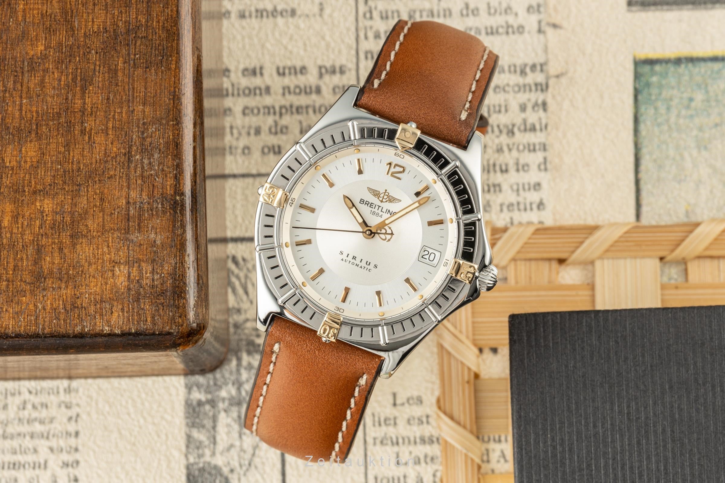 Breitling Sirius Date Stahl / Gold Automatik Herrenuhr Ref. B10071 Klassiker [2205664]