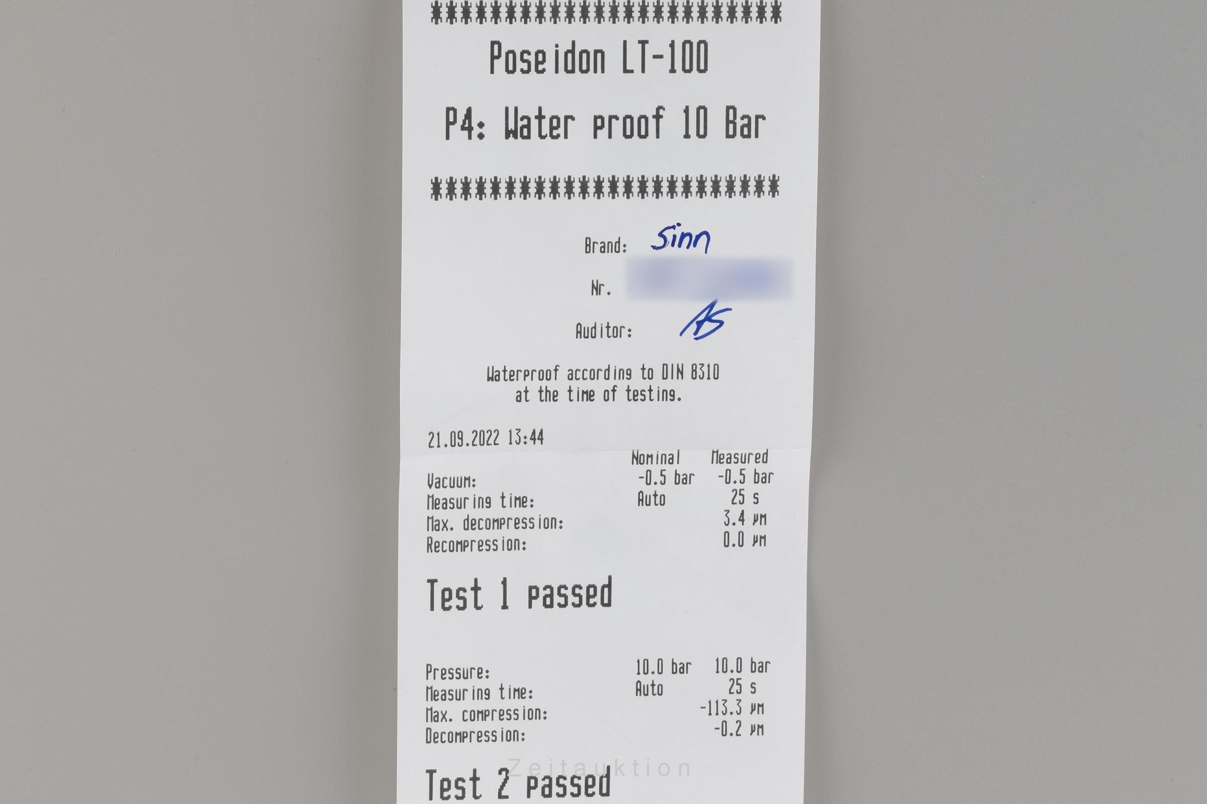 Sinn 556 acier automatique montre pour hommes 556.010  [2205738]