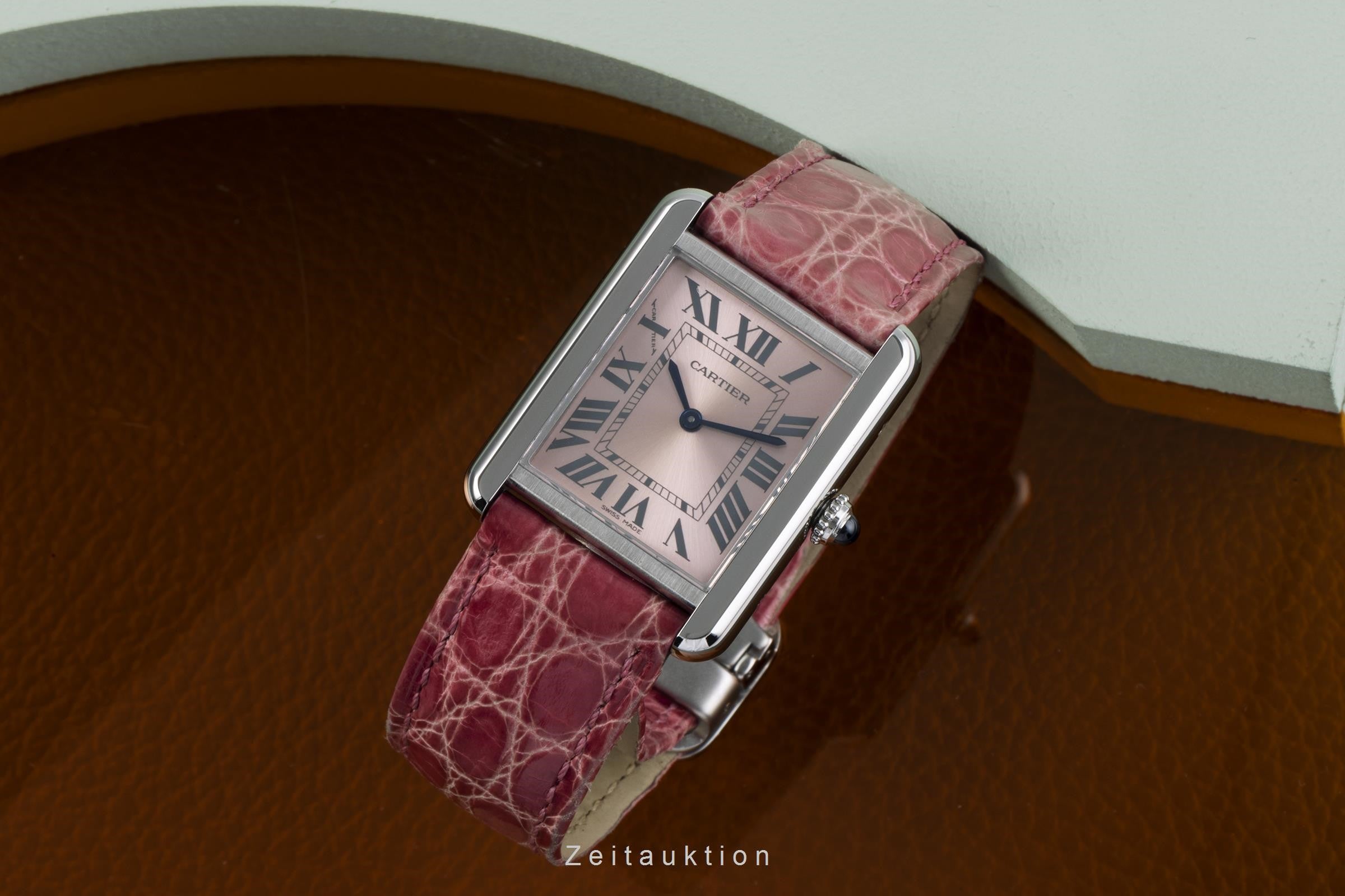 Cartier Tank Solo Edelstahl Damenuhr Saphirglas Ref. 3170 [2205742]