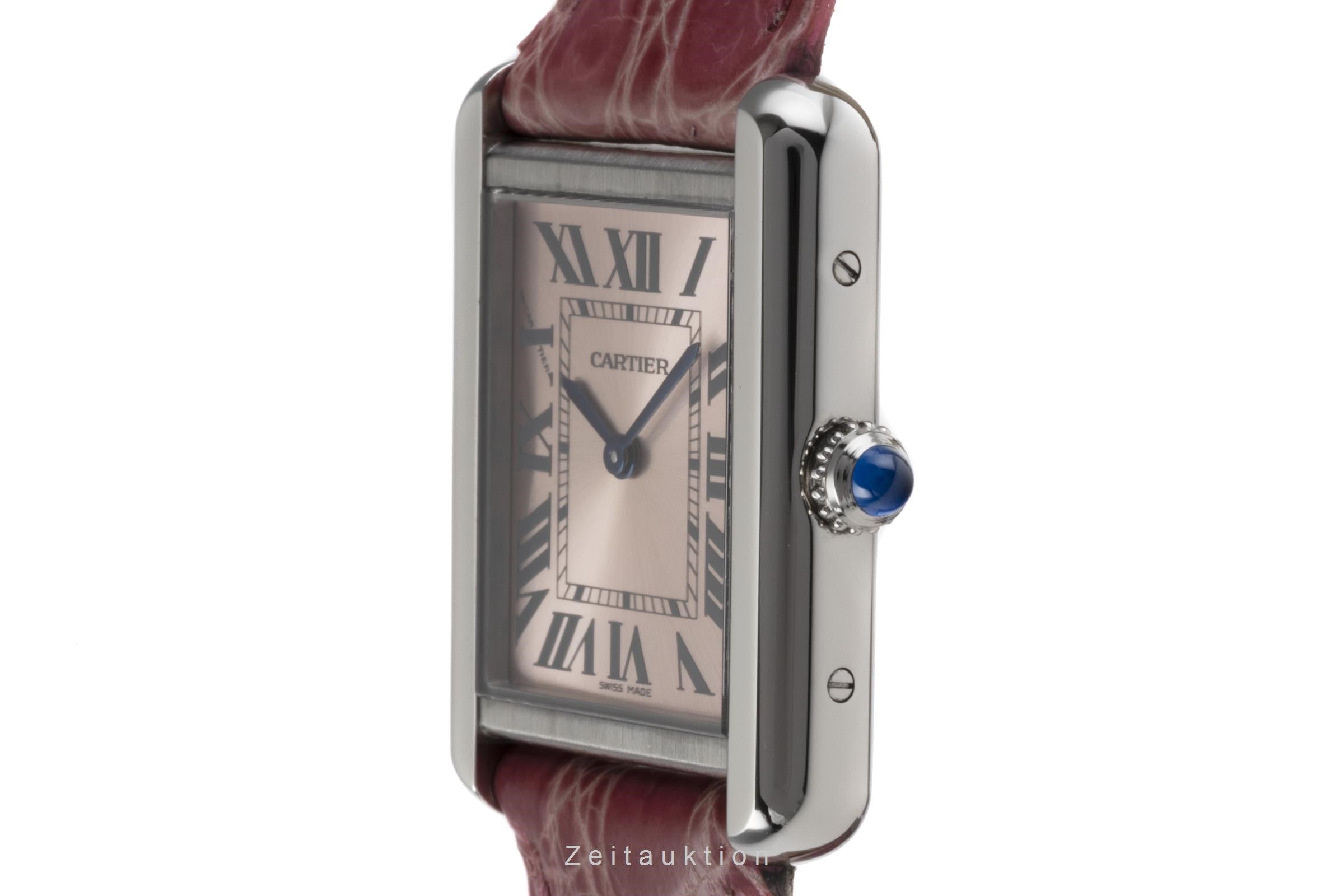 Cartier Tank Solo Edelstahl Damenuhr Saphirglas Ref. 3170 [2205742]