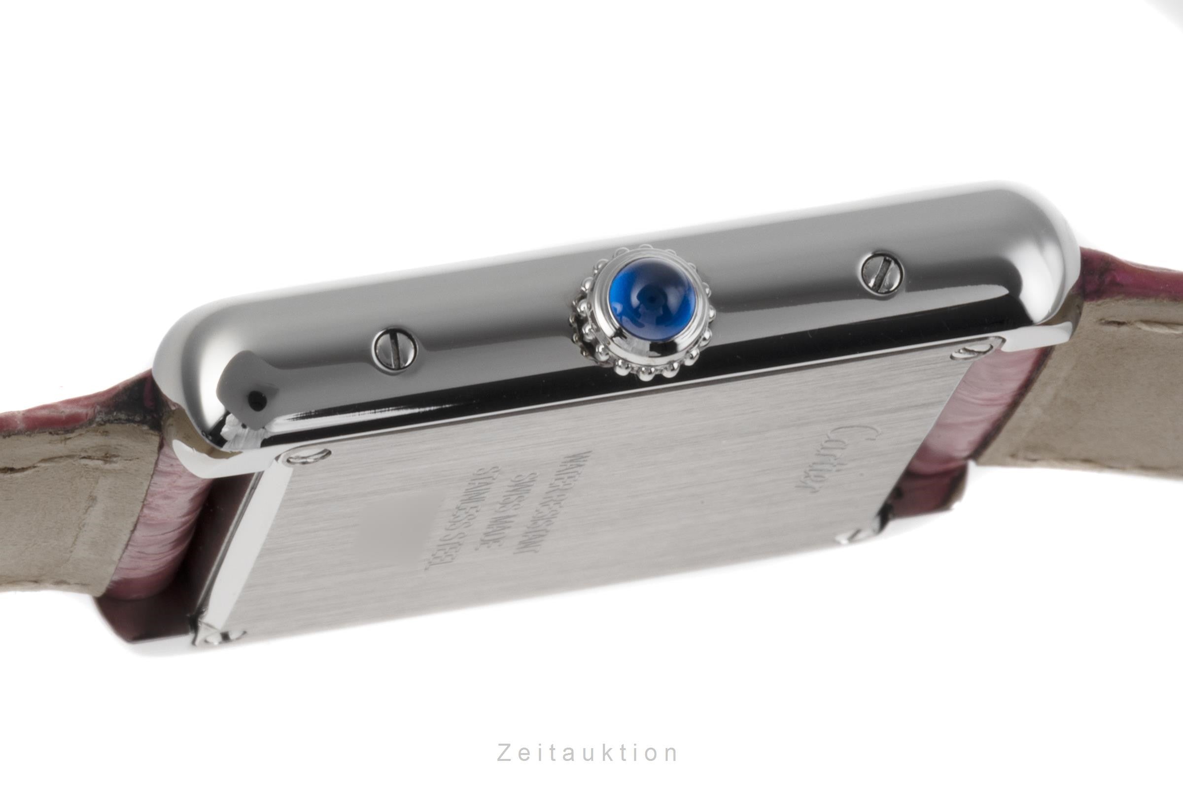 Cartier Tank Solo Edelstahl Damenuhr Saphirglas Ref. 3170 [2205742]