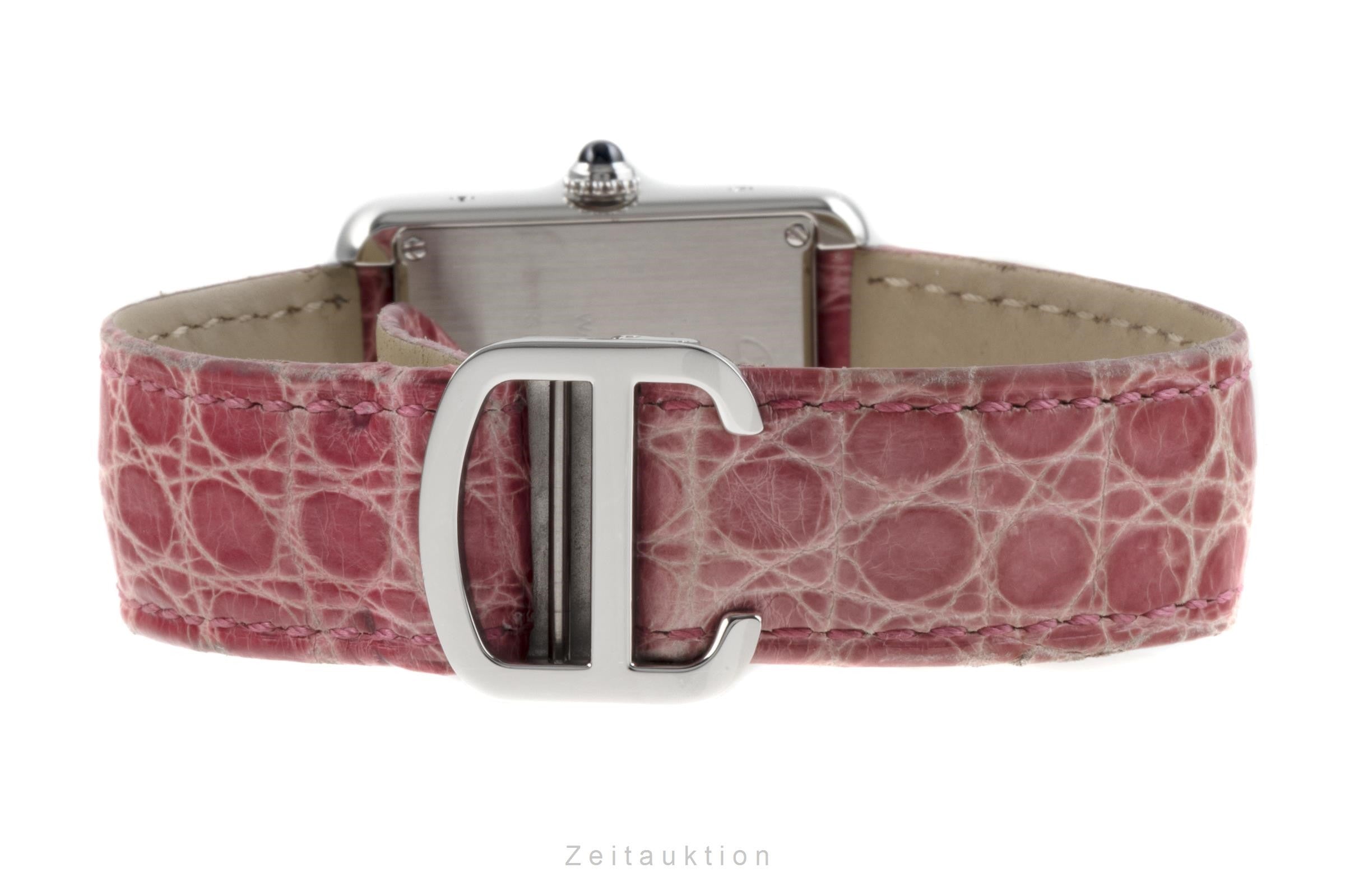 Cartier Tank Solo Edelstahl Damenuhr Saphirglas Ref. 3170 [2205742]