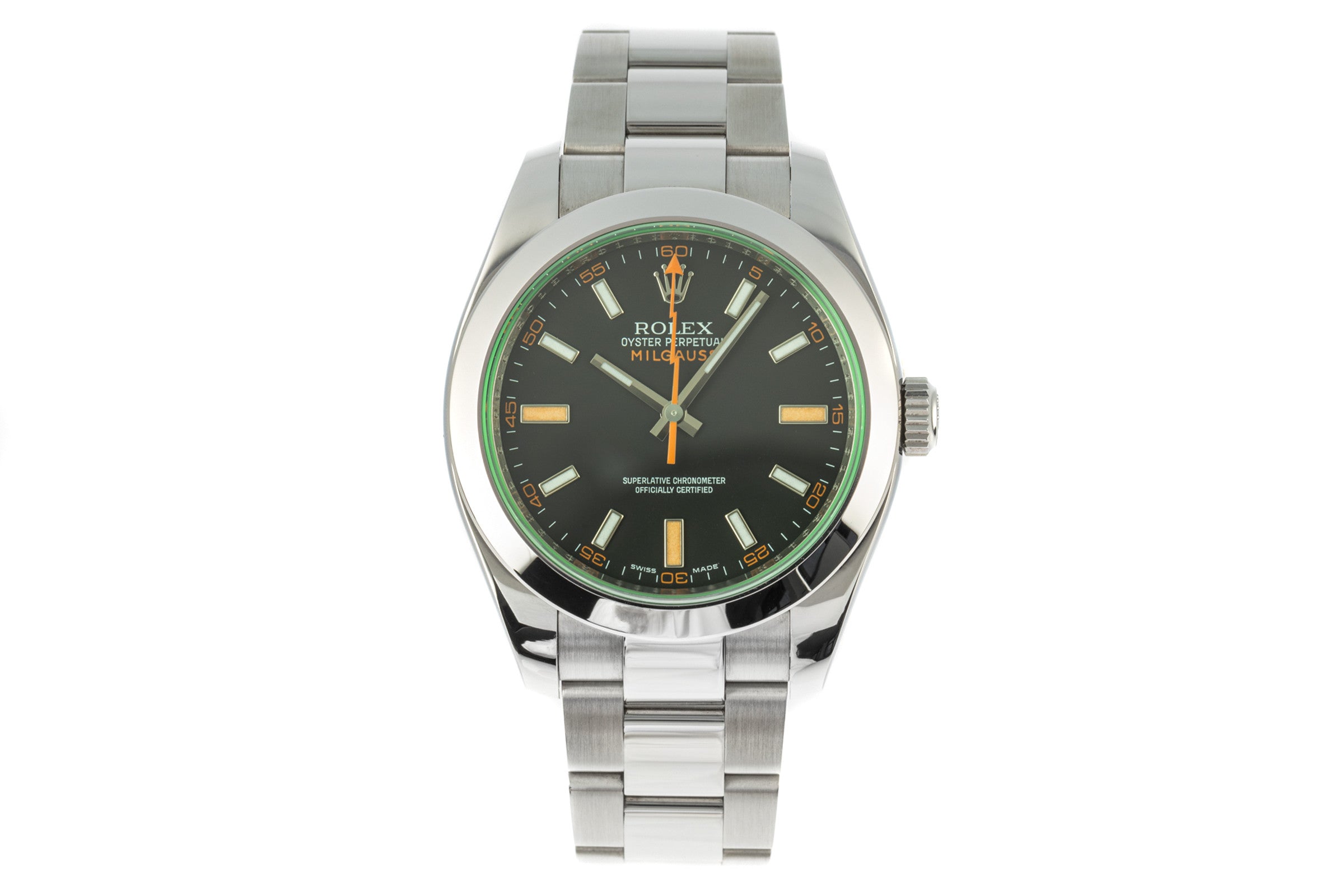Rolex Milgauss acero automático reloj para caballeros 116400  [2205759]