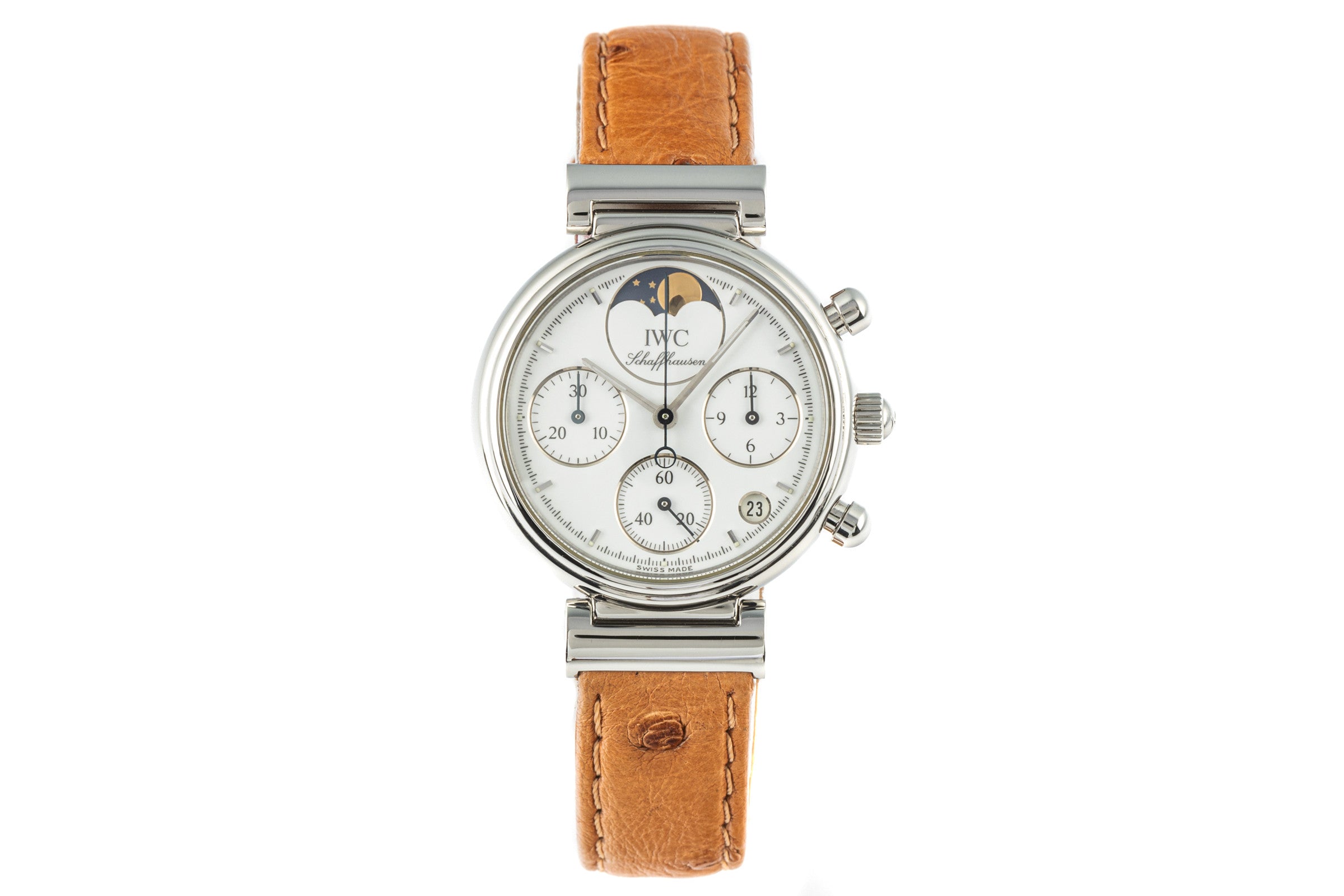 IWC Da Vinci chronographe acier quartz montre pour femmes 3735 LP: 9100EUR  [2205808]