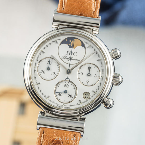 IWC Da Vinci chronographe acier quartz montre pour femmes 3735 LP: 9100EUR  [2205808]