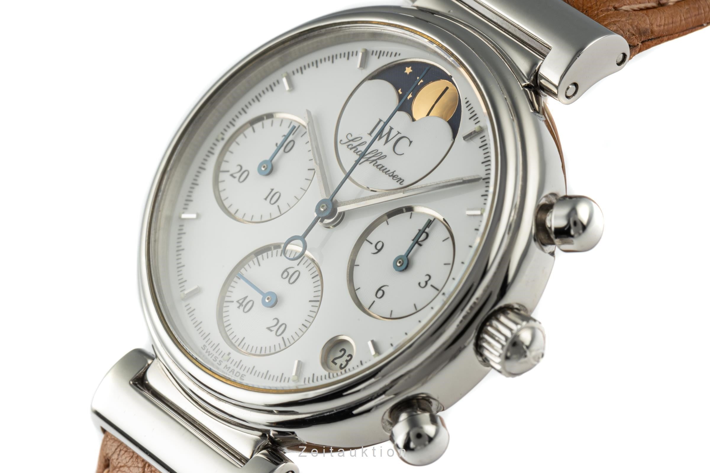 IWC Da Vinci chronographe acier quartz montre pour femmes 3735 LP: 9100EUR  [2205808]