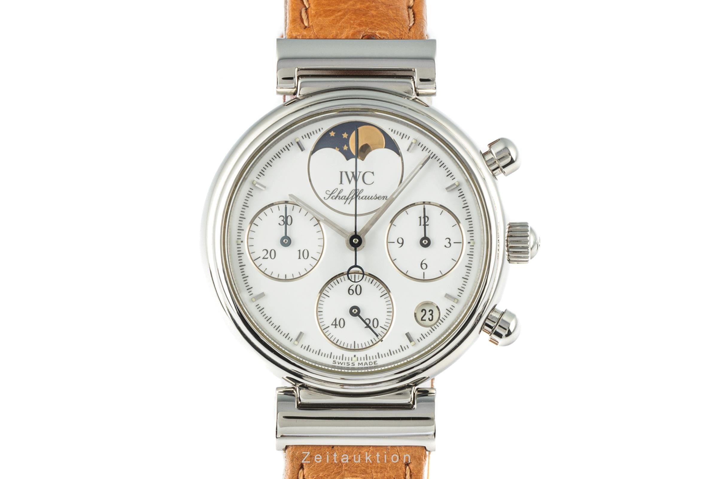 IWC Da Vinci chronographe acier quartz montre pour femmes 3735 LP: 9100EUR  [2205808]