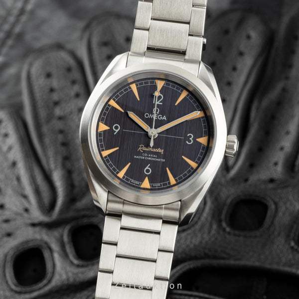 Omega Railmaster acero automático reloj para caballeros 220.10.40.20.01.001 LP: 5400EUR  [2205860]
