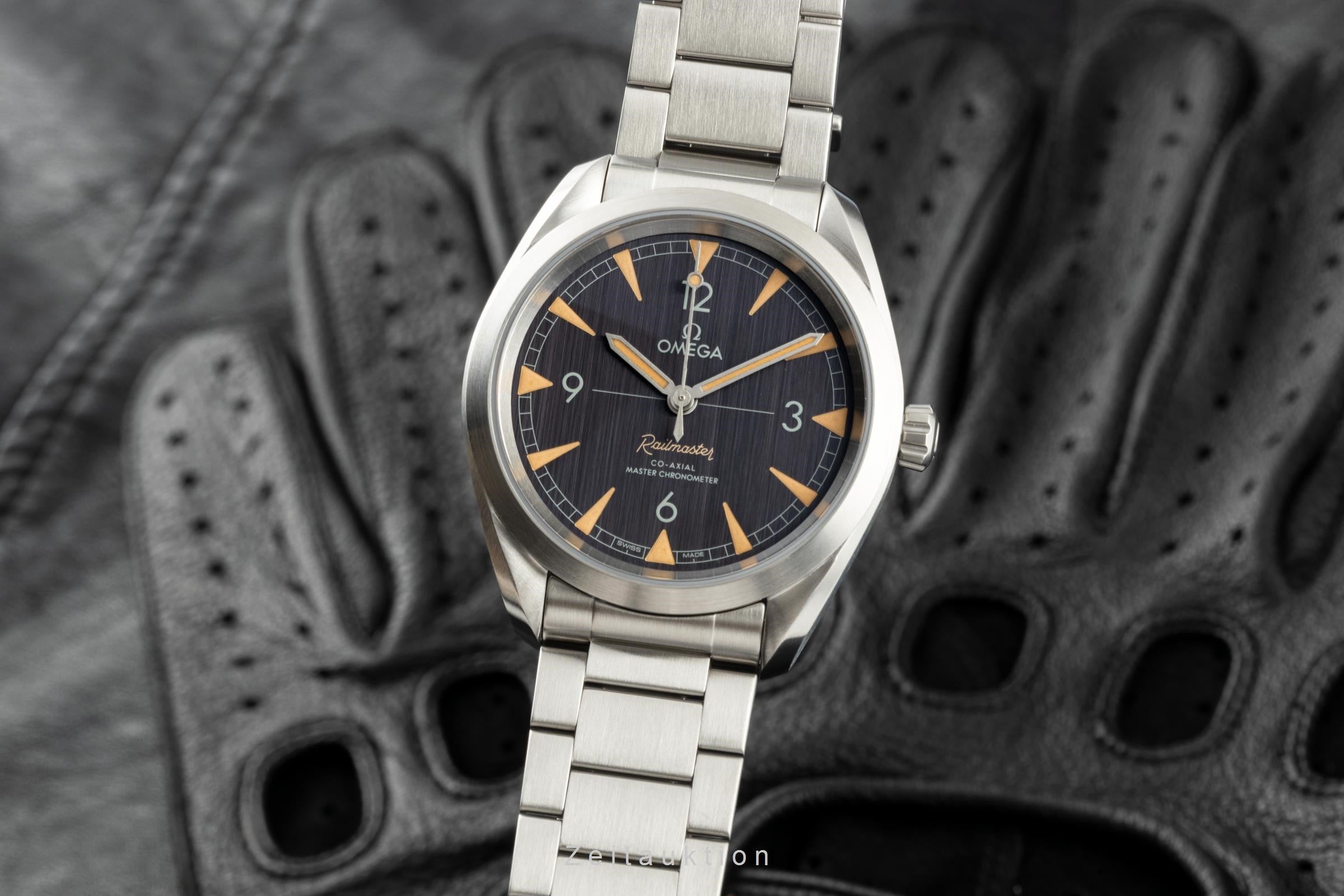 Omega Railmaster steel automatic men's watch 220.10.40.20.01.001 LP: 5400EUR  [2205860]