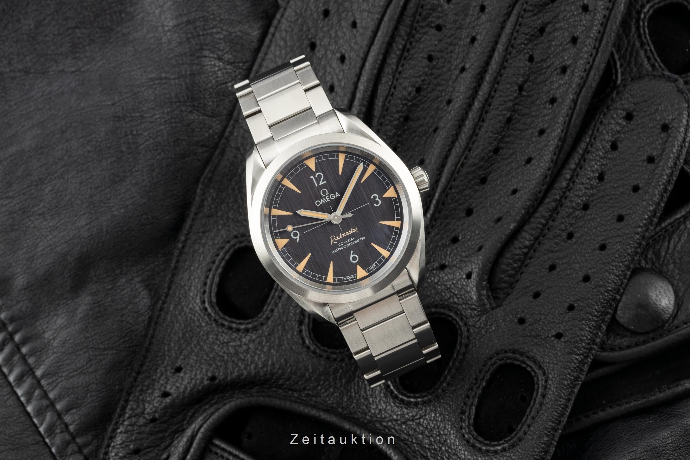 Omega Railmaster acero automático reloj para caballeros 220.10.40.20.01.001 LP: 5400EUR  [2205860]