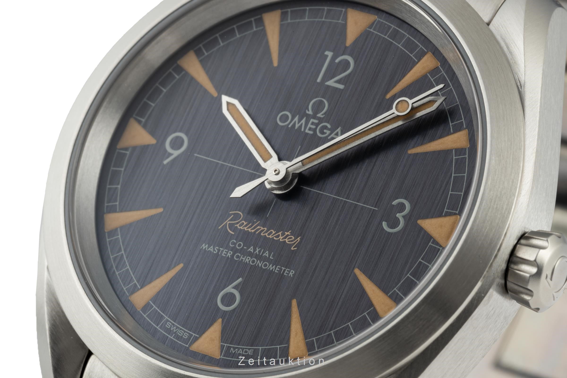Omega Railmaster acero automático reloj para caballeros 220.10.40.20.01.001 LP: 5400EUR  [2205860]