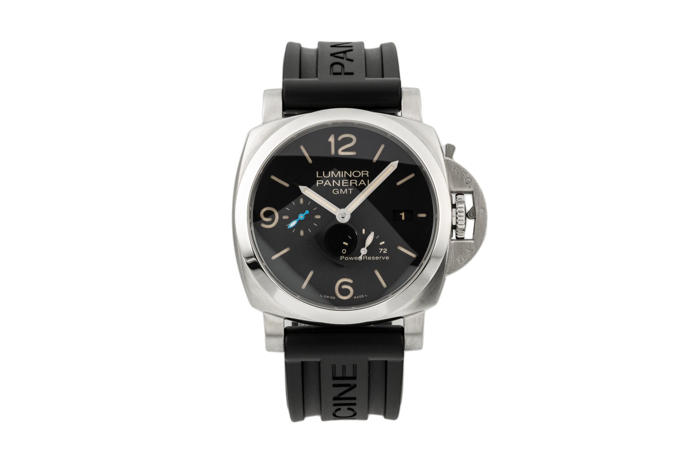 Panerai Luminor GMT acciaio automatismo orologio da uomo PAM01321 LP: 10300EUR  [2205870]