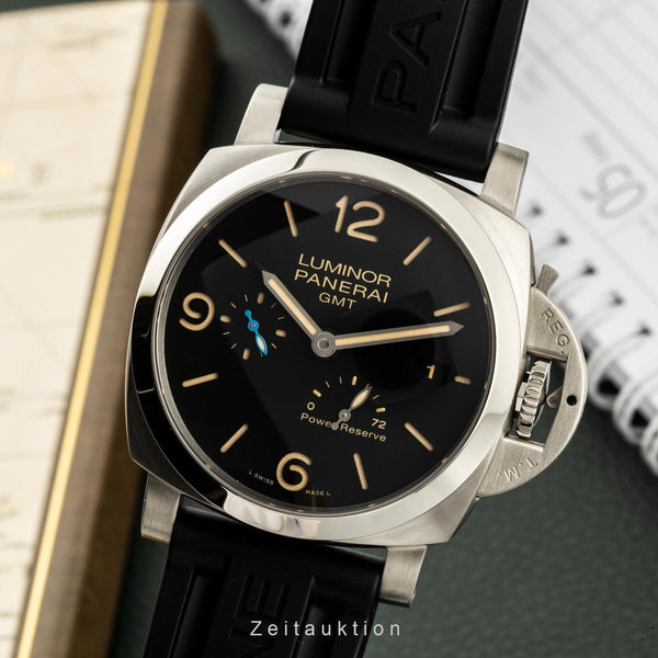 Panerai Luminor GMT acciaio automatismo orologio da uomo PAM01321 LP: 10300EUR  [2205870]