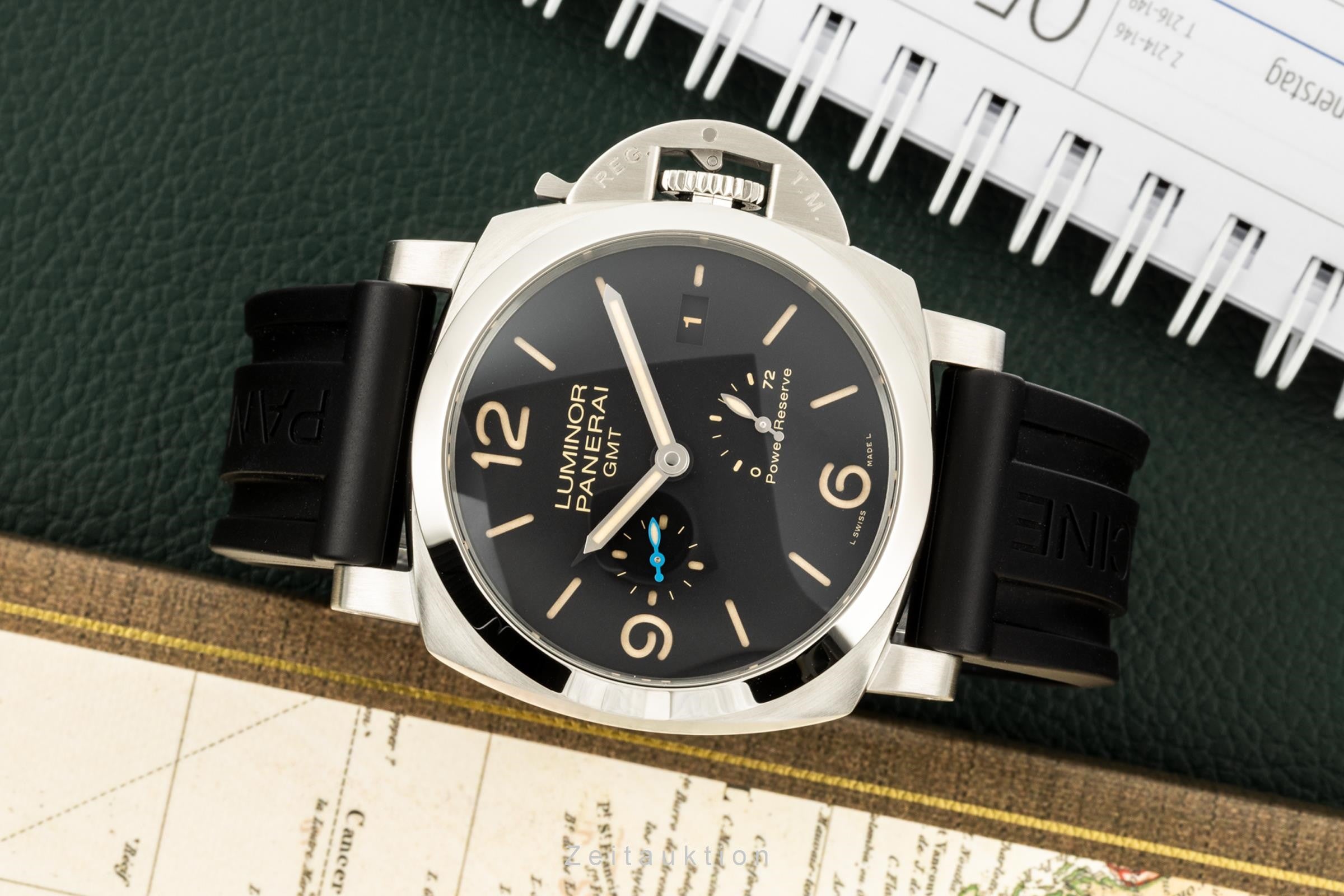 Panerai Luminor GMT acciaio automatismo orologio da uomo PAM01321 LP: 10300EUR  [2205870]