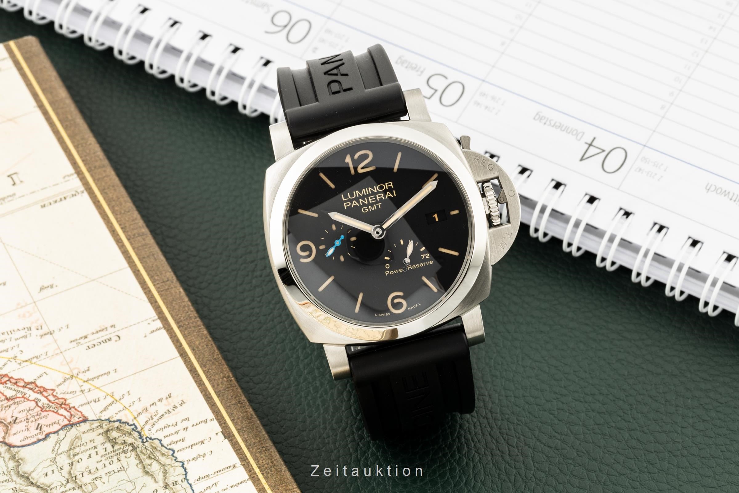 Panerai Luminor GMT acciaio automatismo orologio da uomo PAM01321 LP: 10300EUR  [2205870]