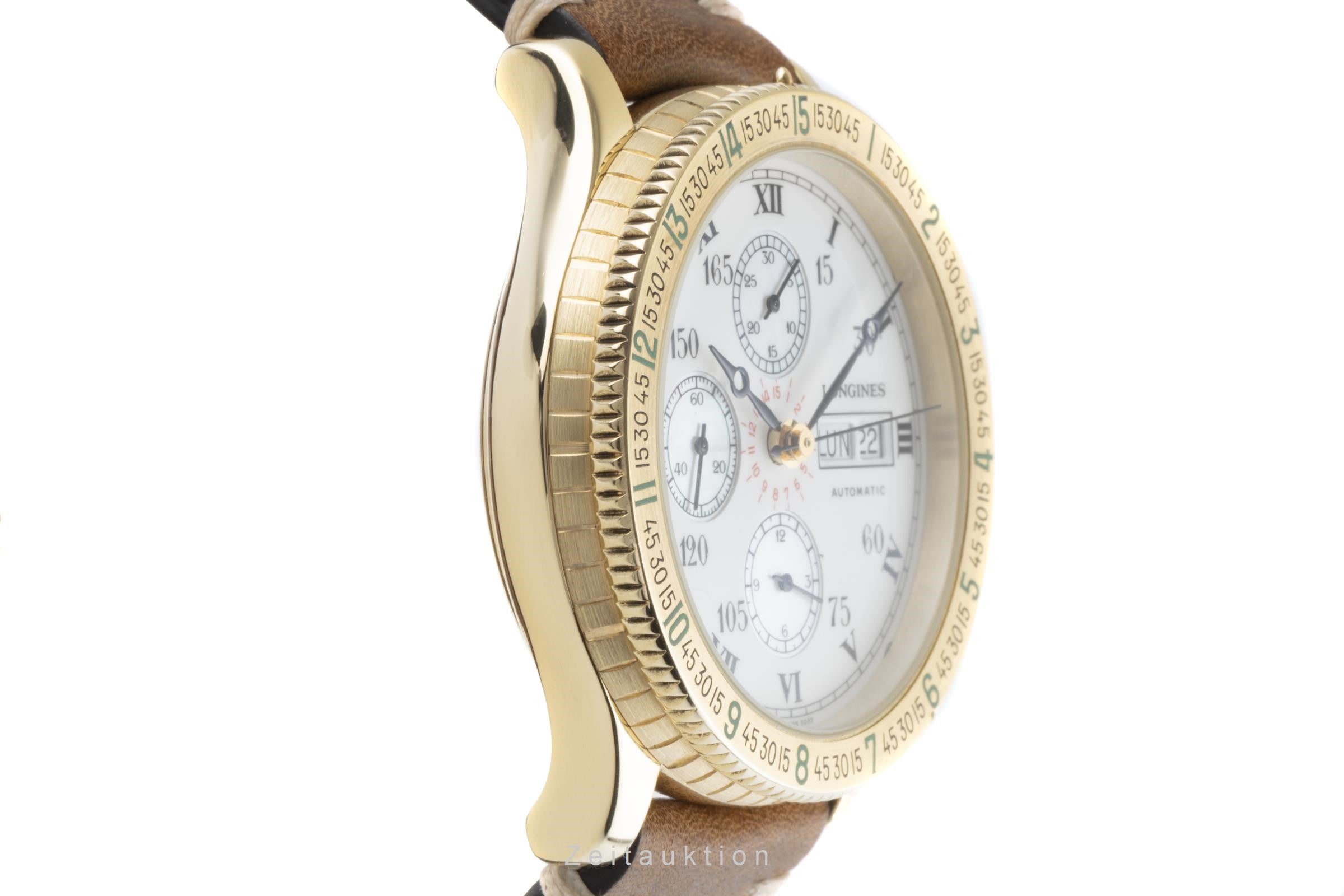 Longines Lindbergh chronograph 18 ct gold automatic men's watch L674.5233, 898 Limited  [2205885]