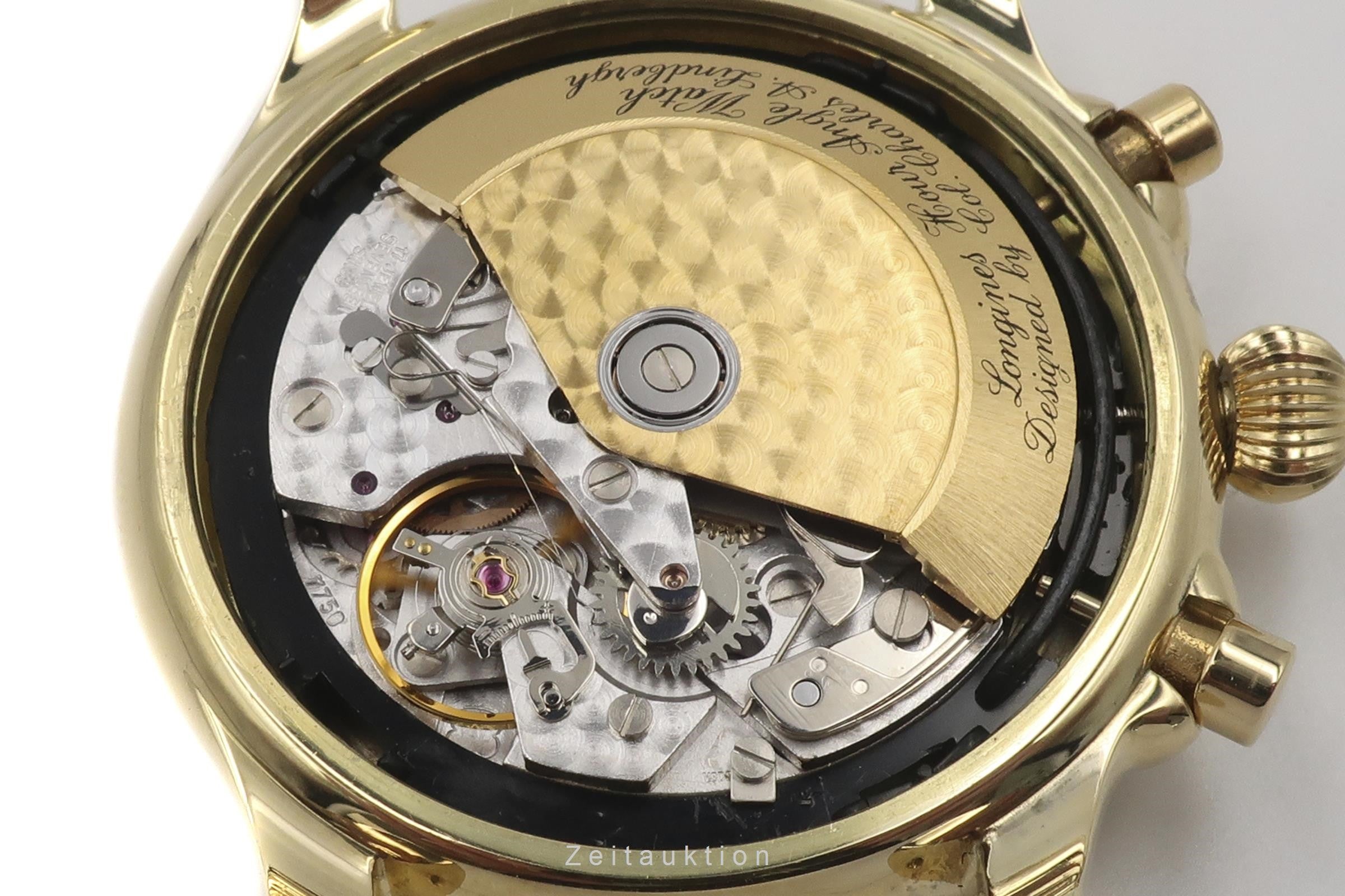 HermosoLago Longines Lindbergh cronógrafo oro de 18 quilates automático Kal. L