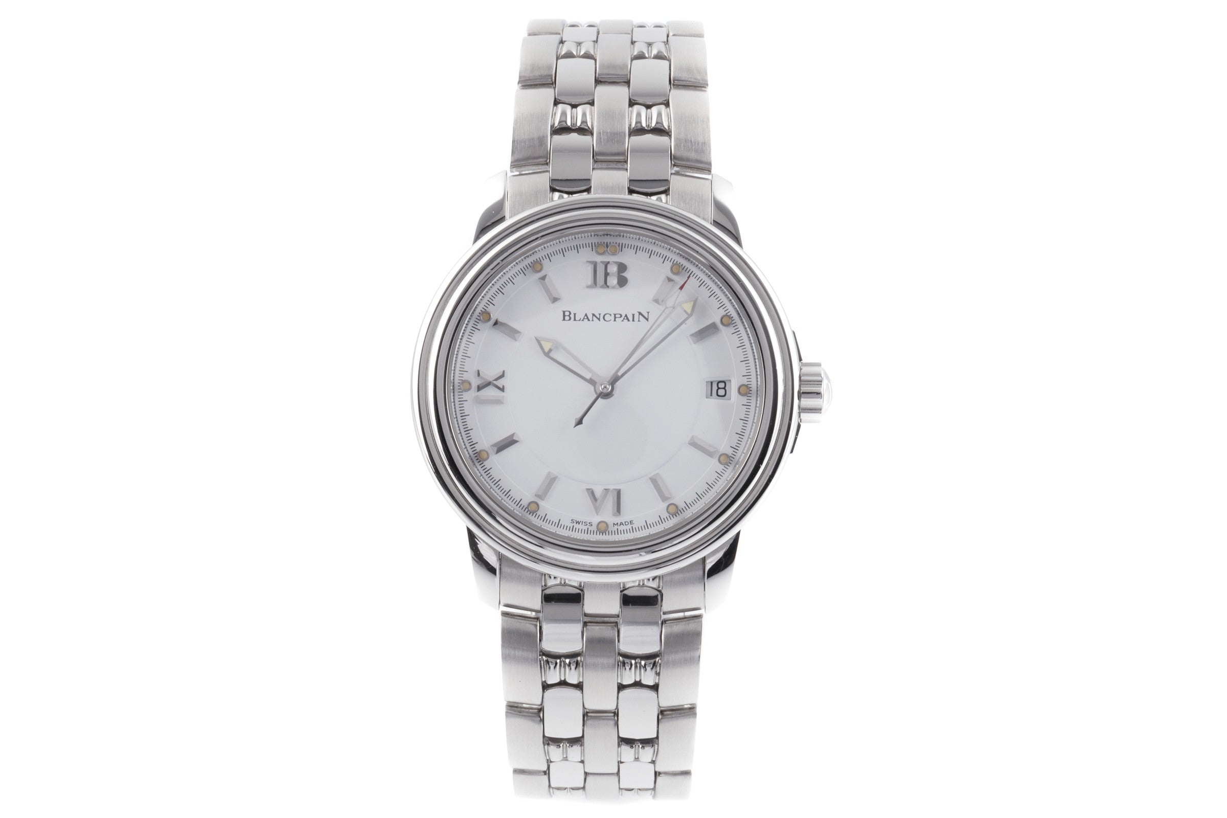 Blancpain Léman Ultra Slim Automatik Edelstahl Herrenuhr Ref. 2100-1127-11  [2205908]