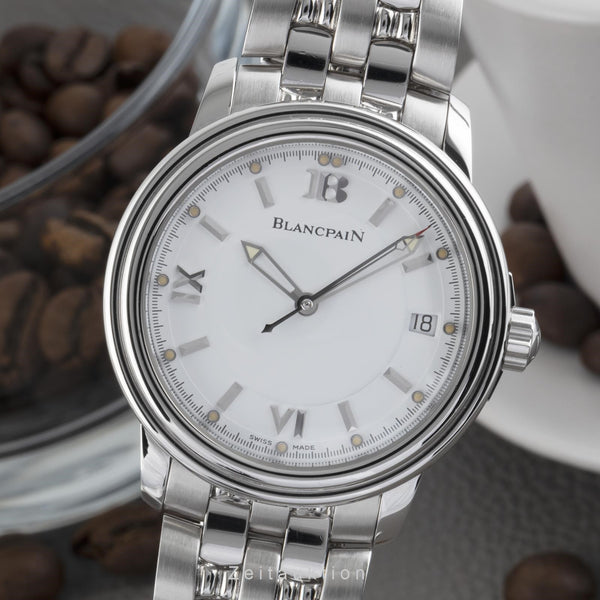 Blancpain Léman Ultra Slim Automatik Edelstahl Herrenuhr Ref. 2100-1127-11  [2205908]