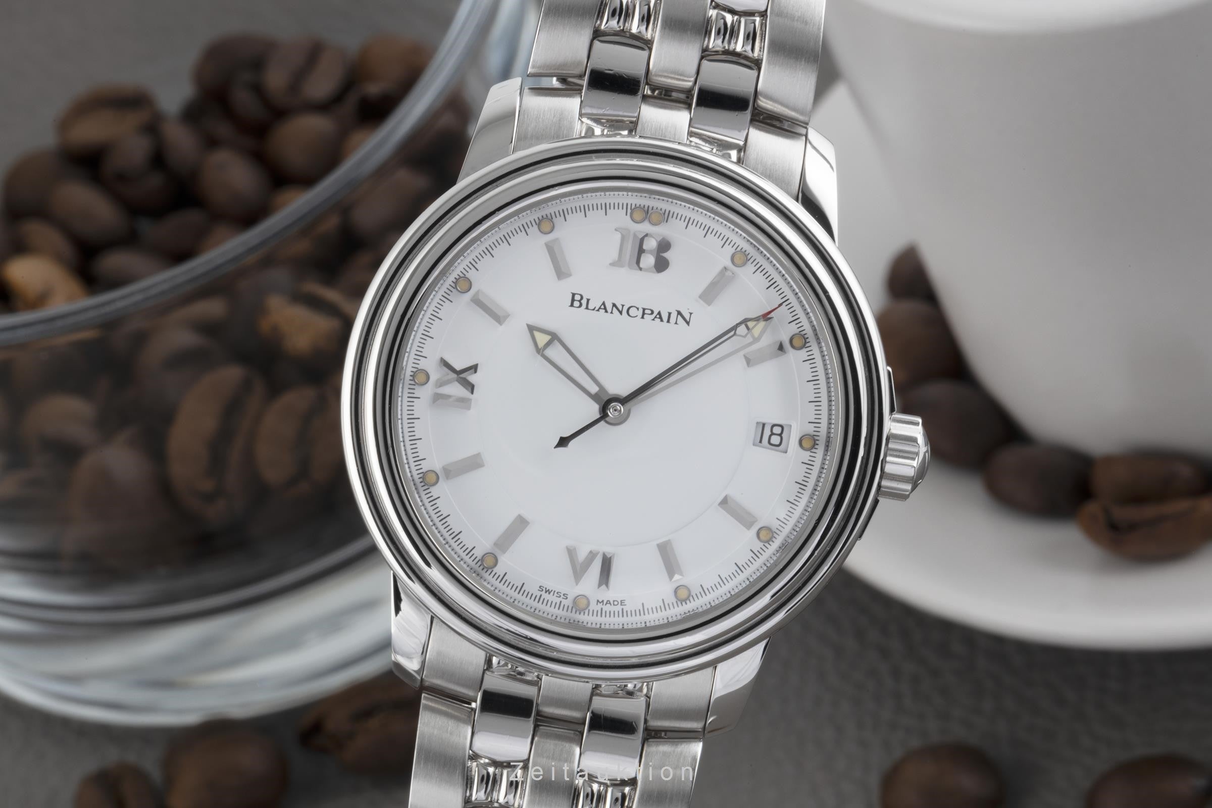 Blancpain Leman steel automatic men's watch 2100-1127-11  [2205908]