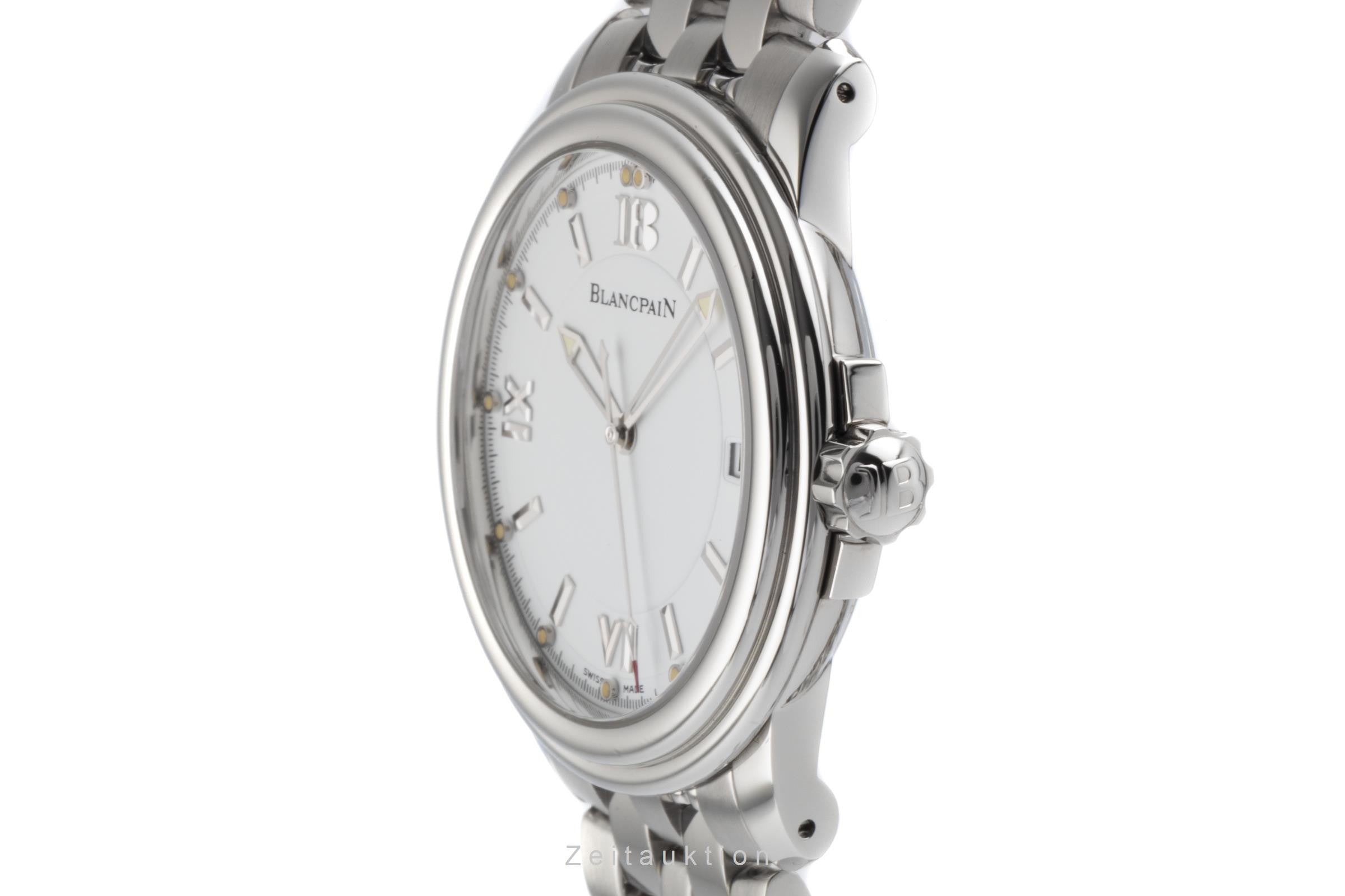 Blancpain Léman Ultra Slim Automatik Edelstahl Herrenuhr Ref. 2100-1127-11  [2205908]