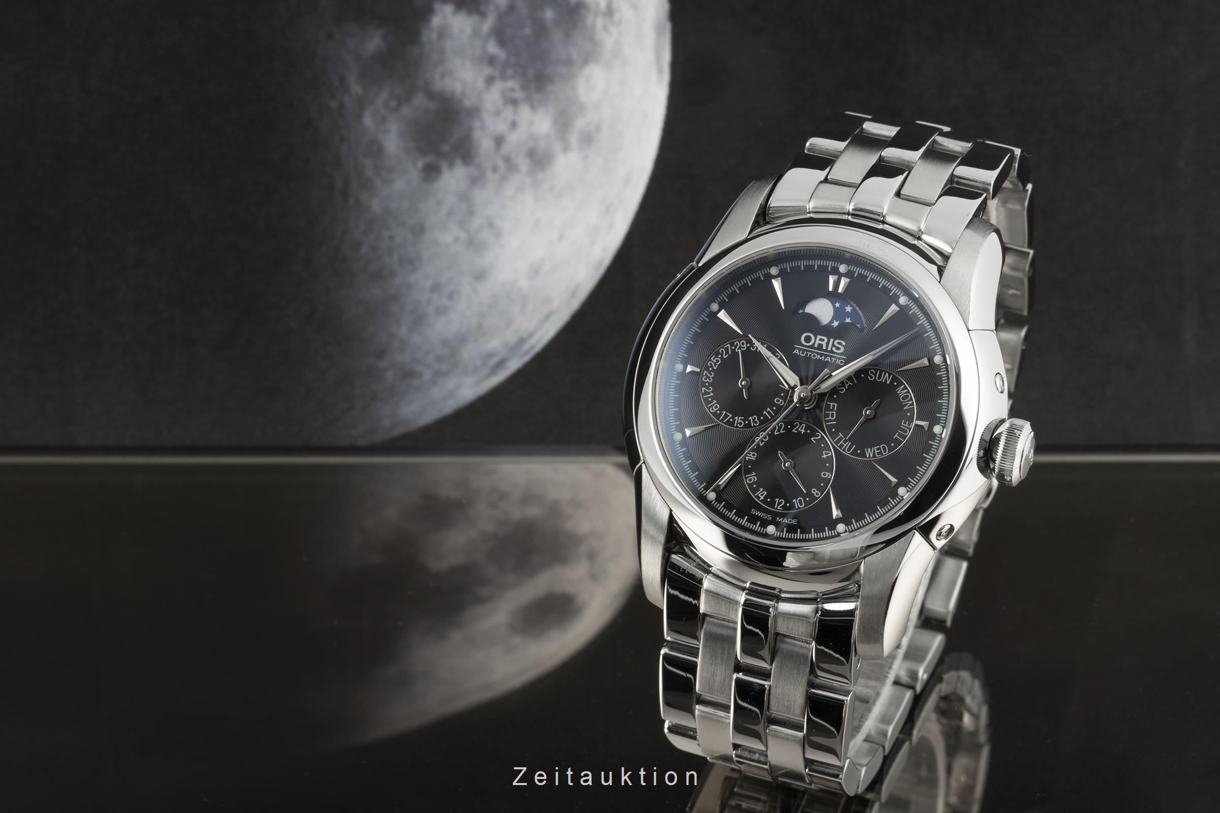 Oris Artelier Complication Automatik Mondphase Edelstahl Herrenuhr Ref. 7546A  [2205964]