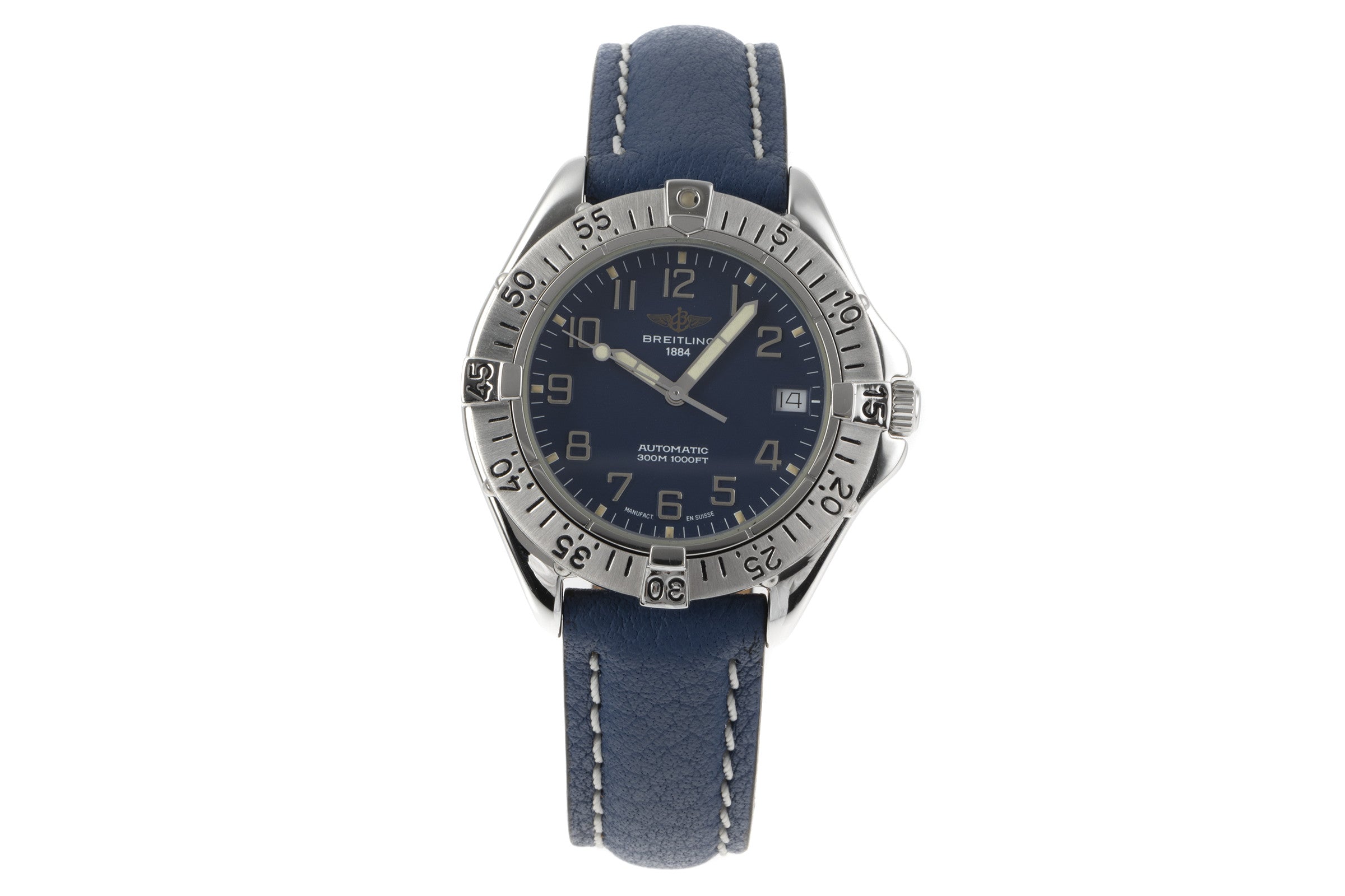 Breitling Colt 38 Blue Edelstahl Automatik Herrenuhr Ref. A17035 VP: 2950,- € [2205965]