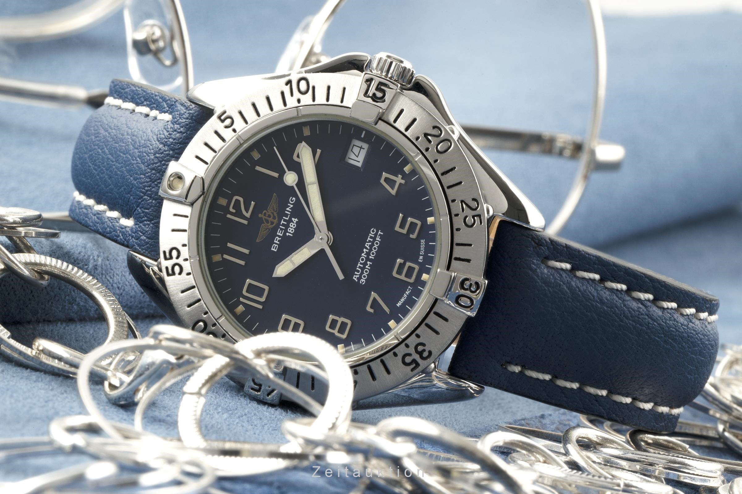 Breitling Colt 38 Blue Edelstahl Automatik Herrenuhr Ref. A17035 VP: 2950,- € [2205965]