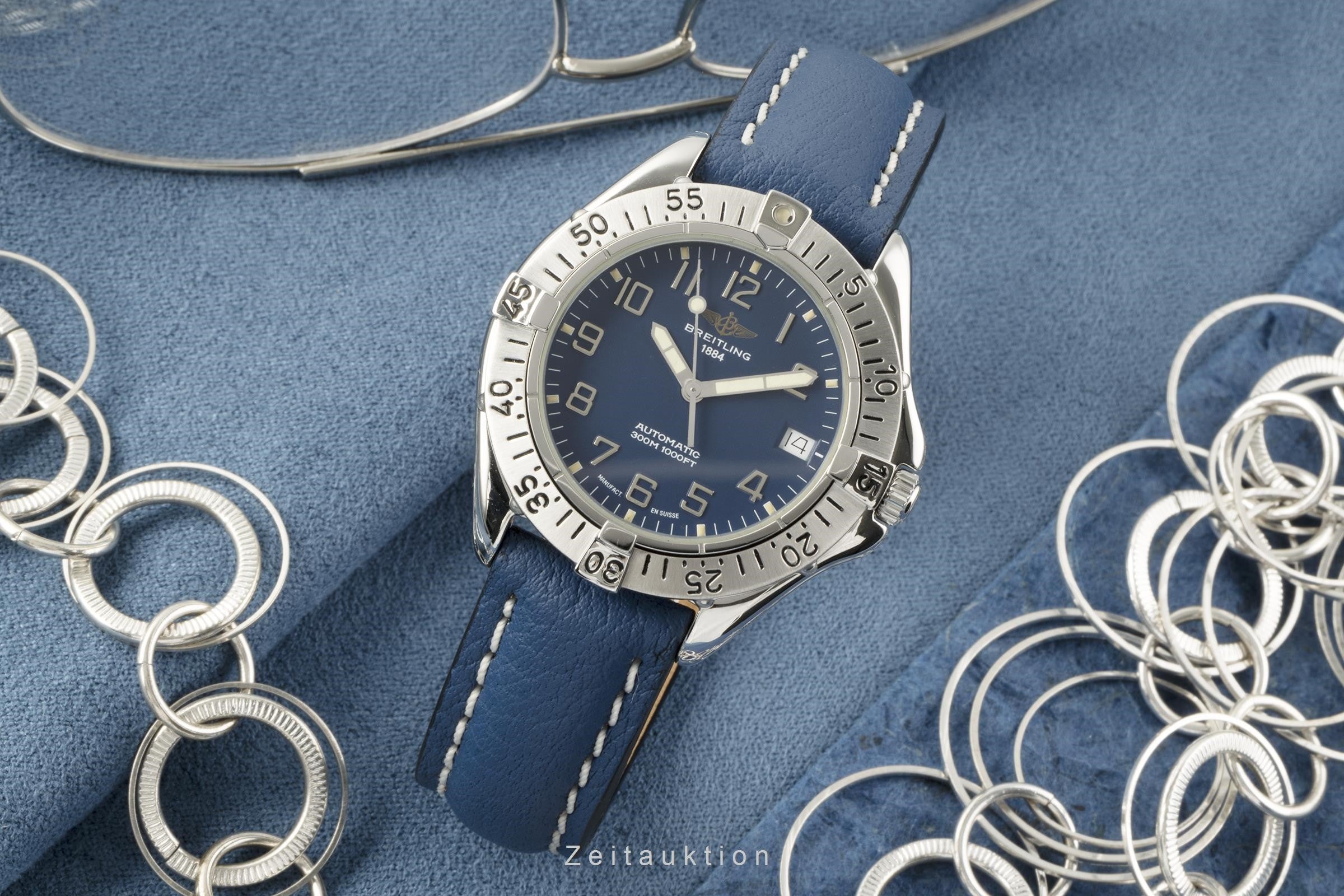 Breitling Colt 38 Blue Edelstahl Automatik Herrenuhr Ref. A17035 VP: 2950,- € [2205965]