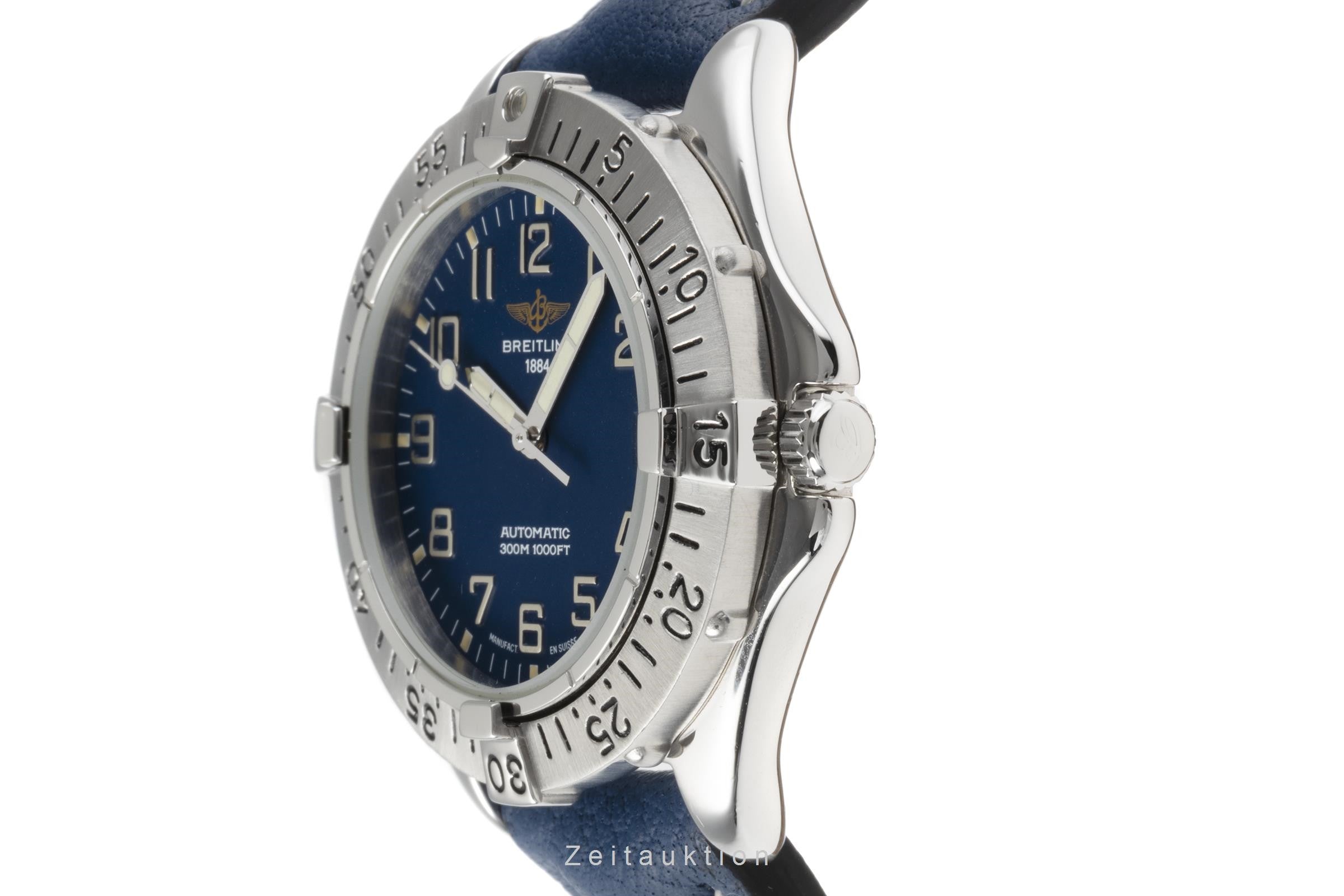 Breitling Colt 38 Blue Edelstahl Automatik Herrenuhr Ref. A17035 VP: 2950,- € [2205965]