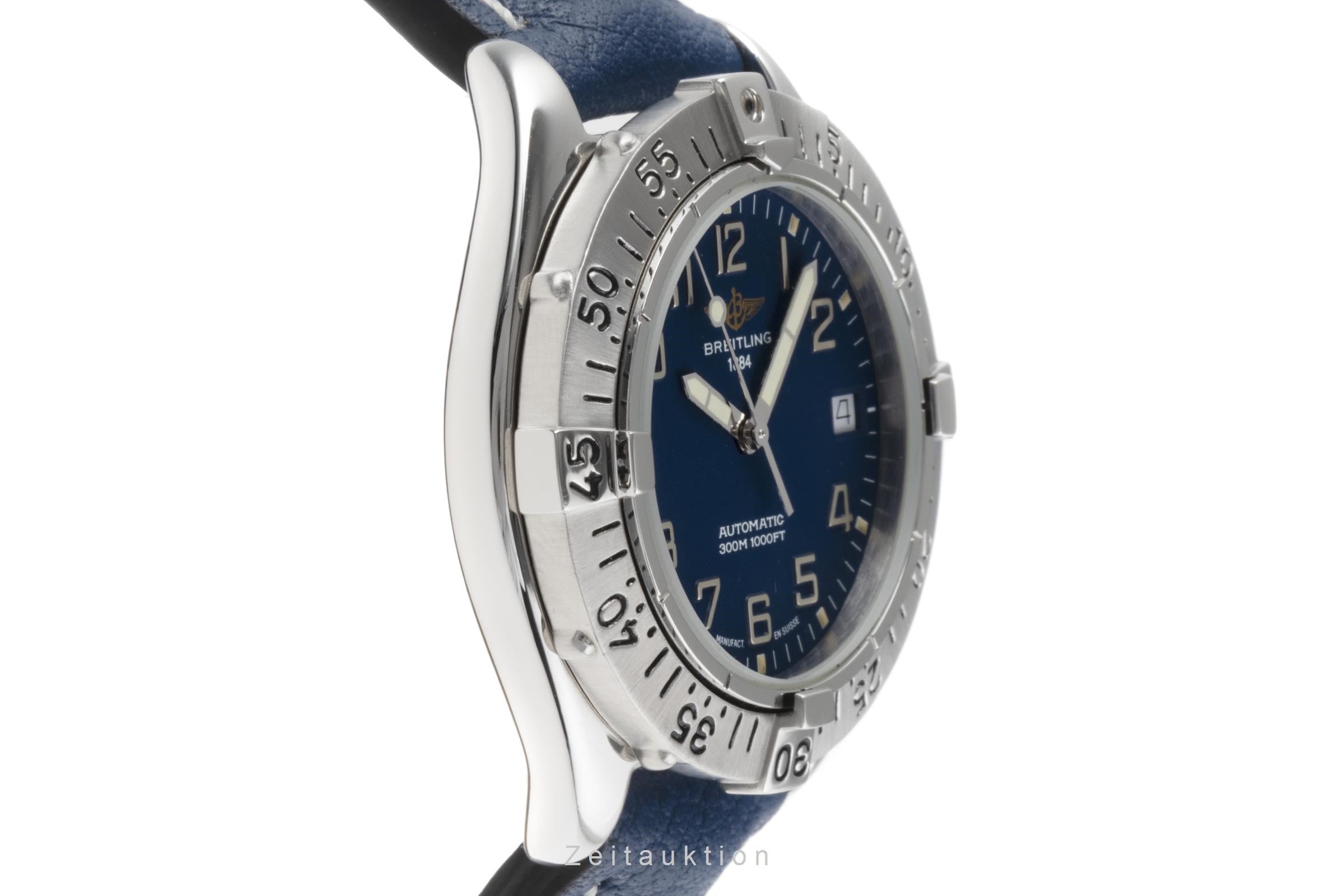 Breitling Colt 38 Blue Edelstahl Automatik Herrenuhr Ref. A17035 VP: 2950,- € [2205965]