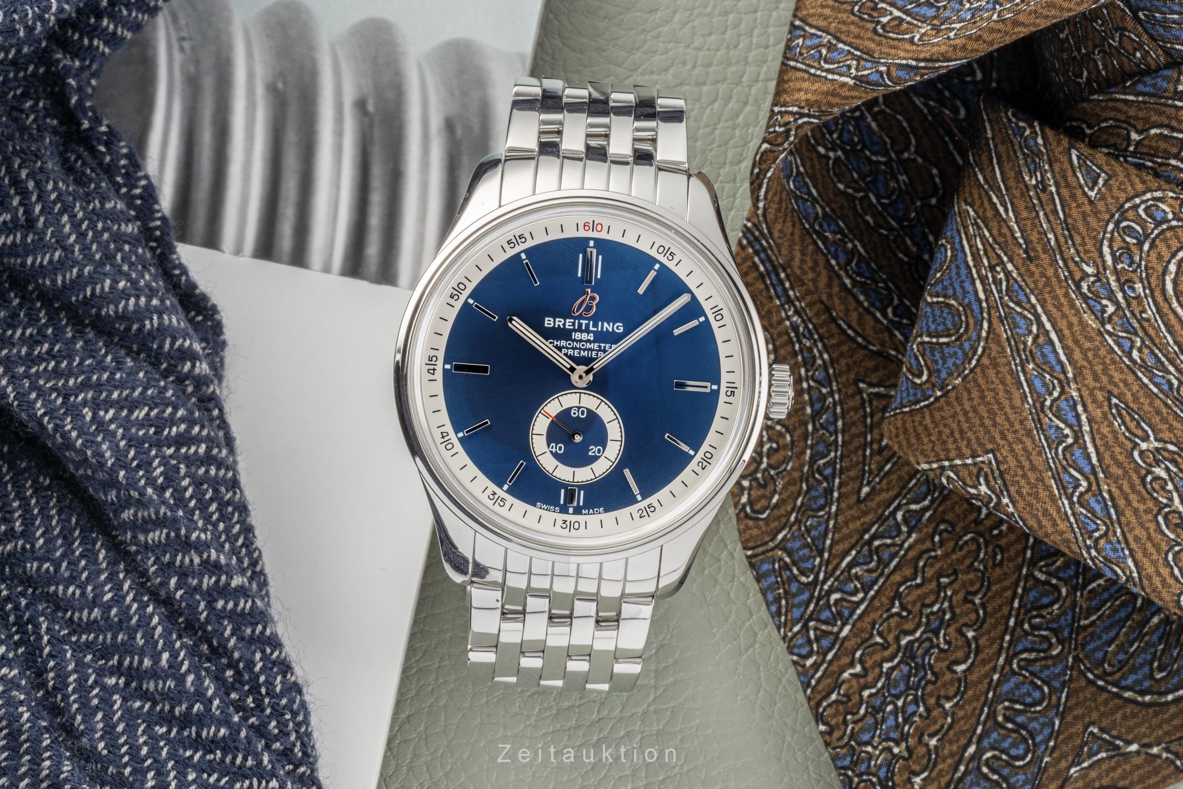 Breitling Premier acero automático reloj para caballeros A37340 LP: 4950EUR  [2206026]