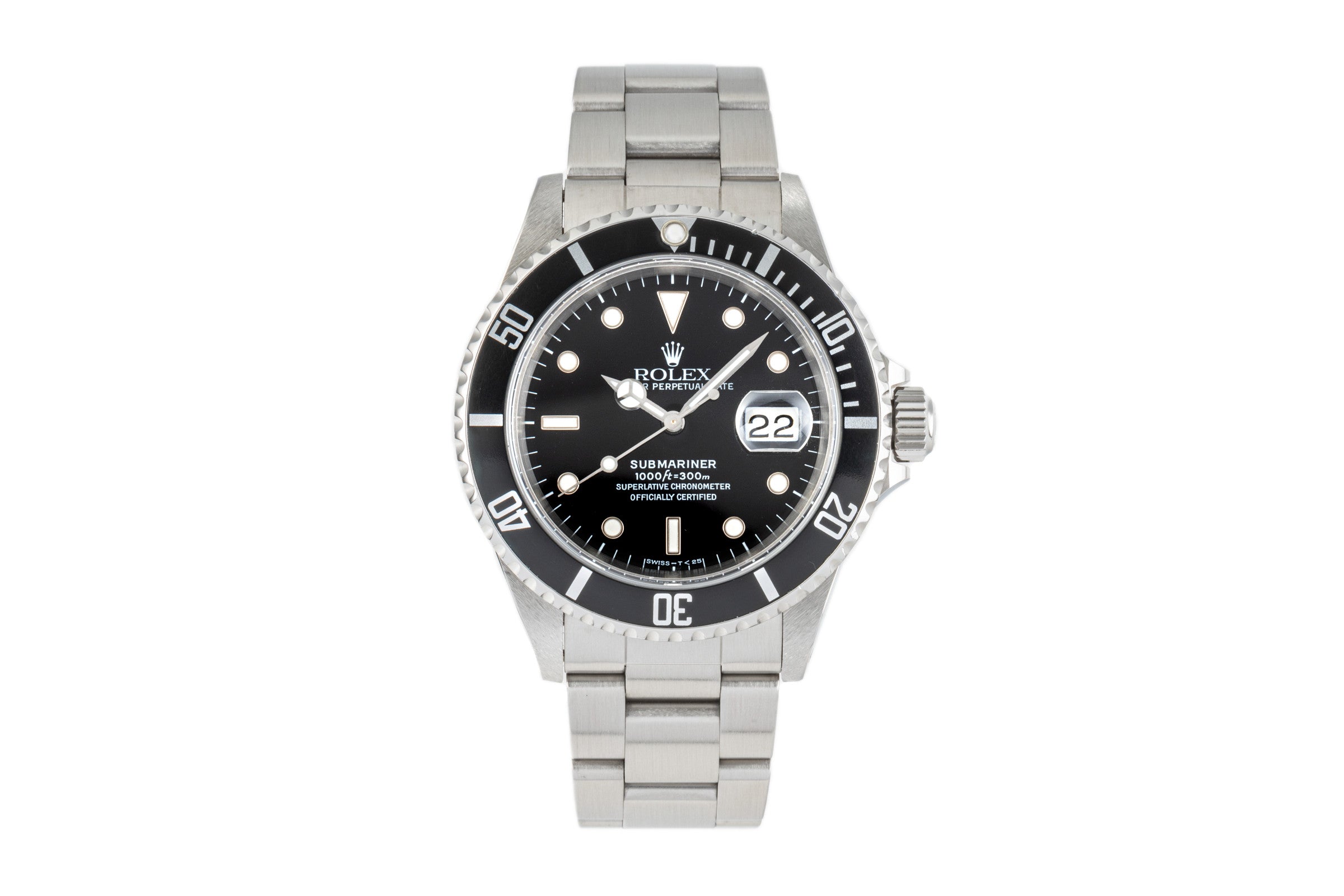 Rolex Submariner acero automático reloj para caballeros 16610  [2206038]