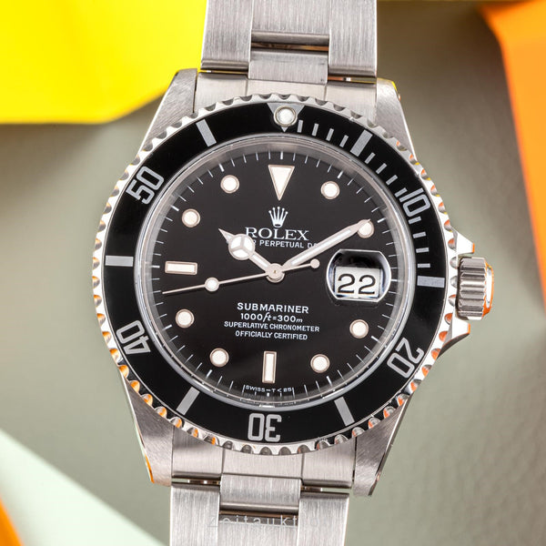 Rolex Submariner acero automático reloj para caballeros 16610  [2206038]