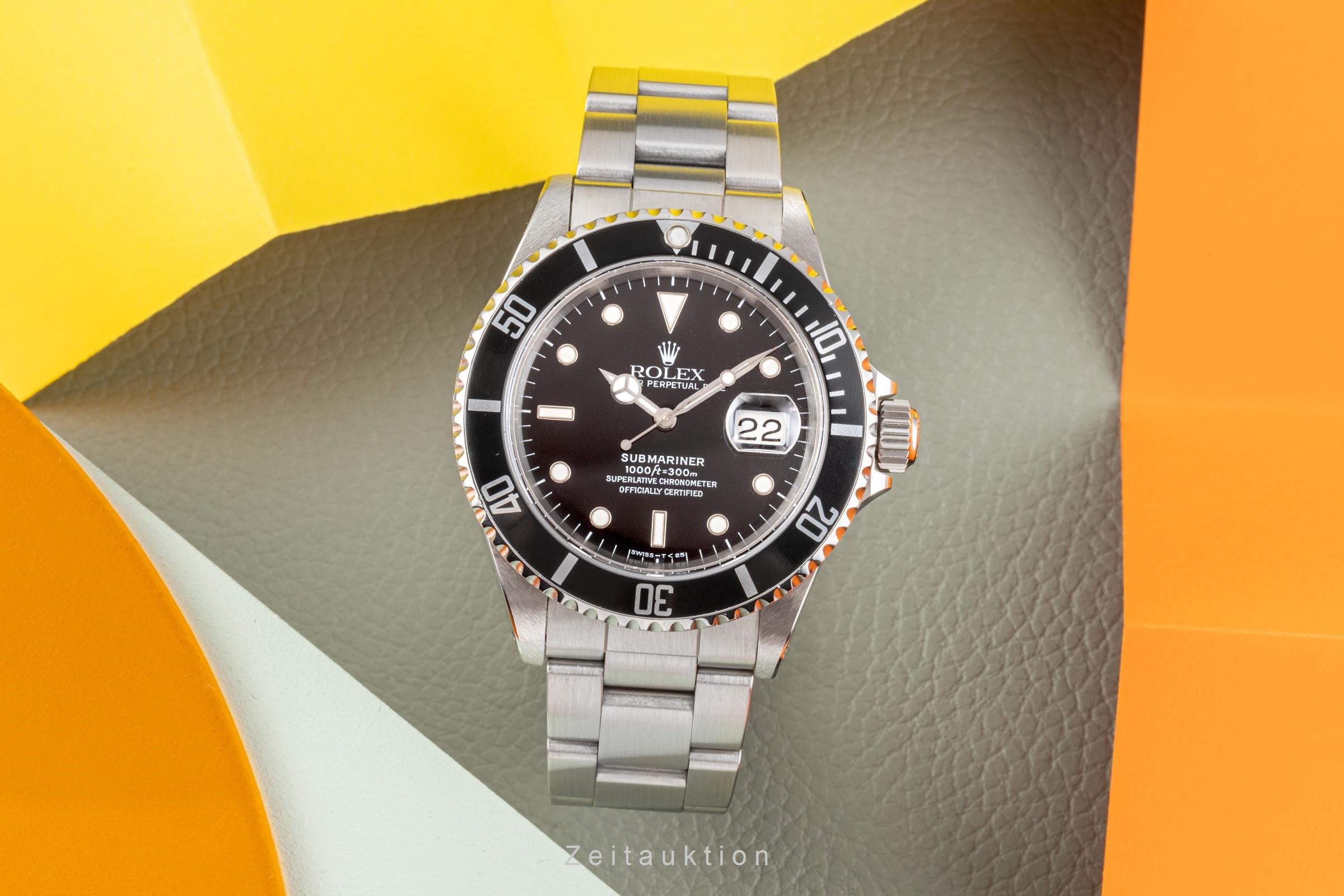 Rolex Submariner acero automático reloj para caballeros 16610  [2206038]