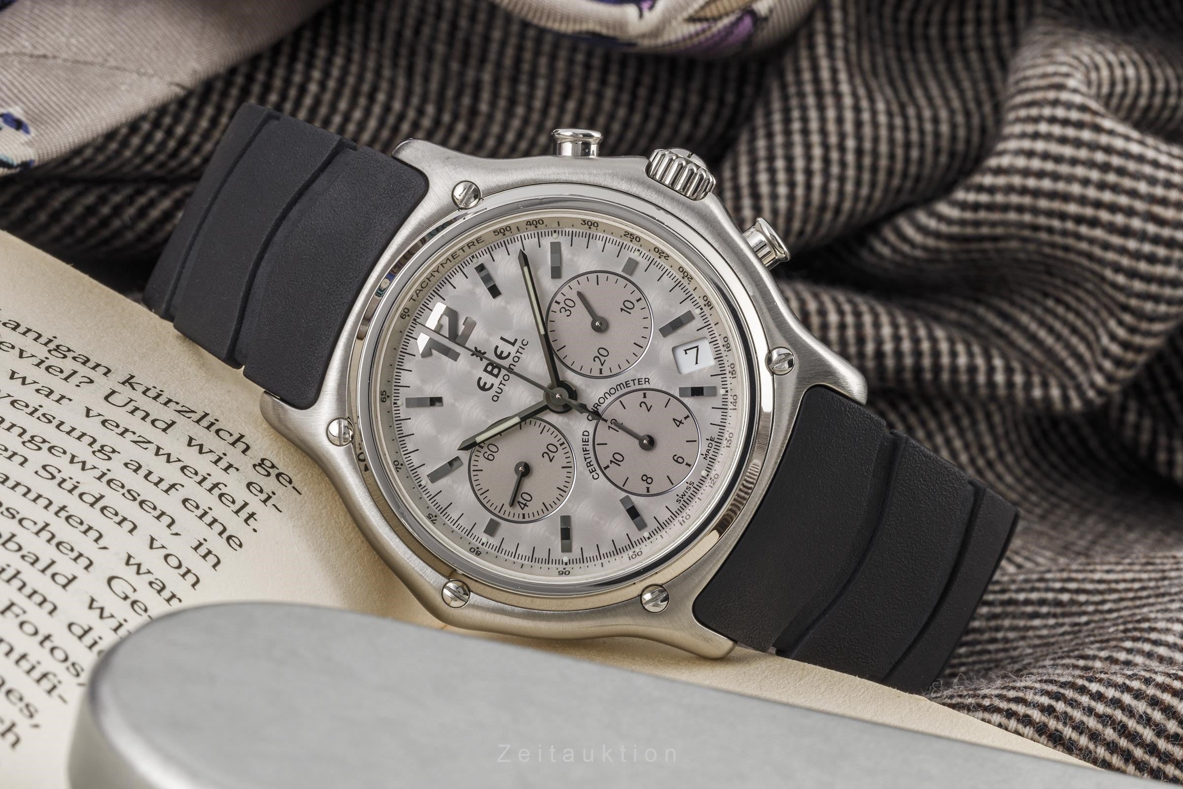 Ebel Le Modulor chronograph steel automatic men's watch E9137240  [2206145]