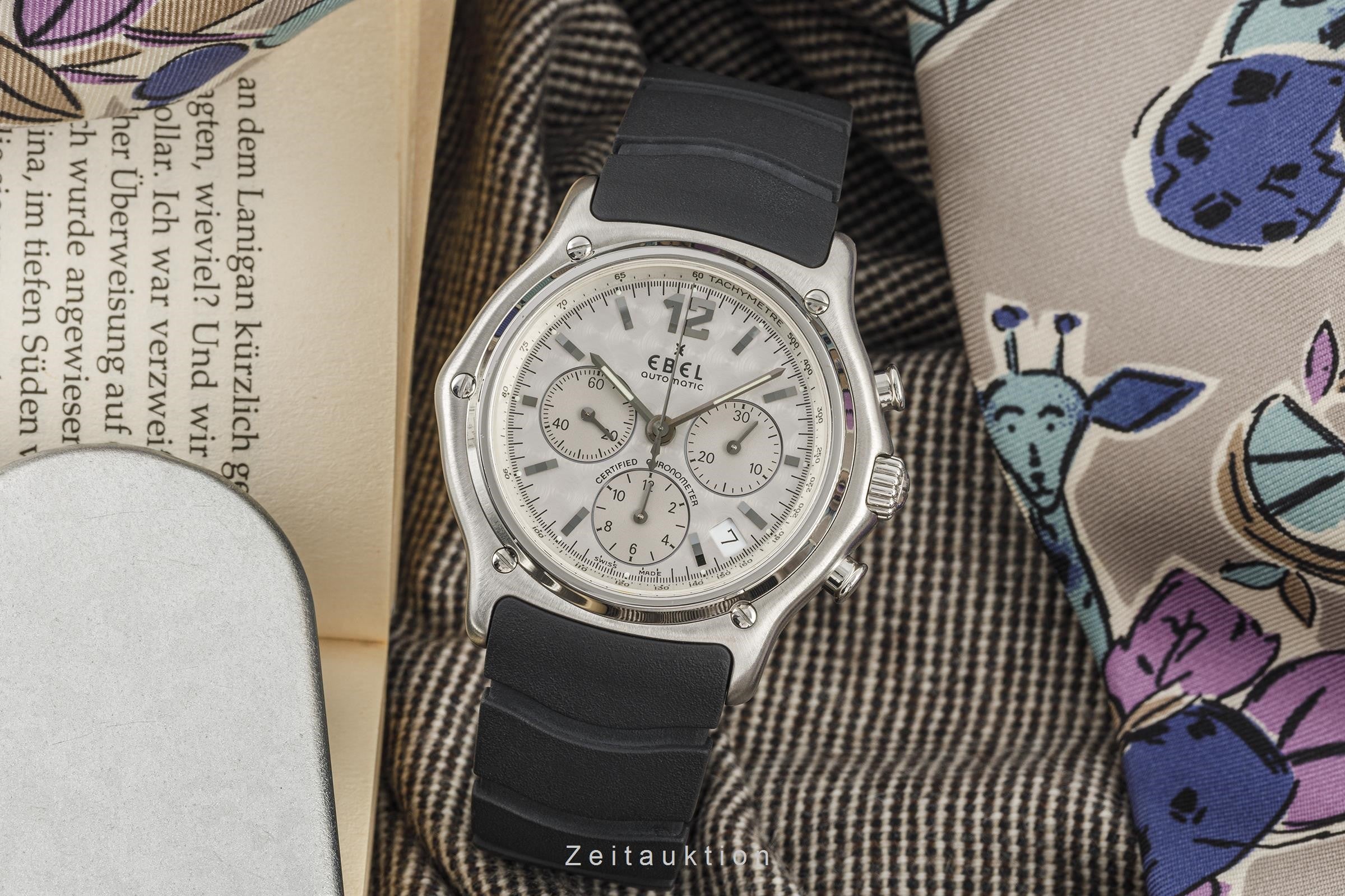 Ebel Le Modulor chronograph steel automatic men's watch E9137240  [2206145]