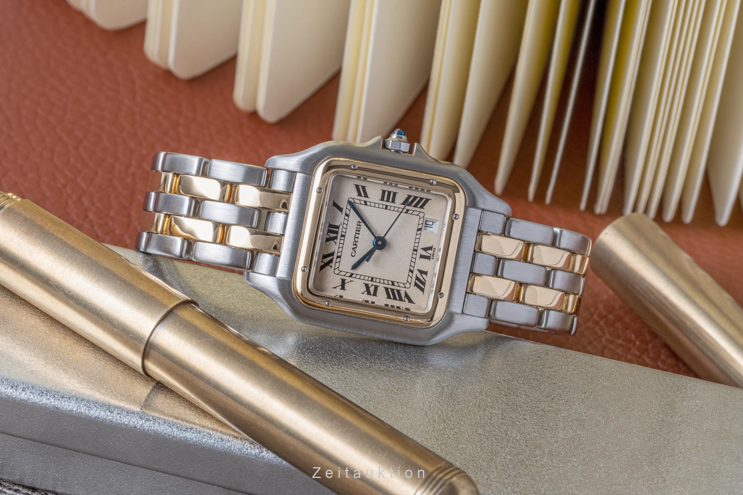 Cartier Panthere steel / gold quartz men's watch 183949 LP: 9200EUR  [2206164]